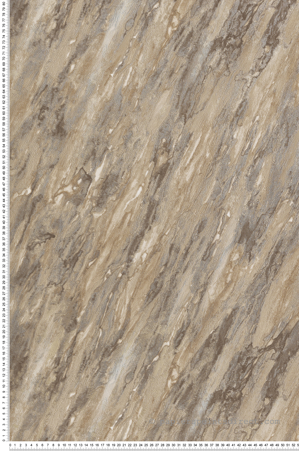 Papier Peint Marbre Paillettes taupe argenté - Venezia d'Ugépa | Réf. UGP-M66308