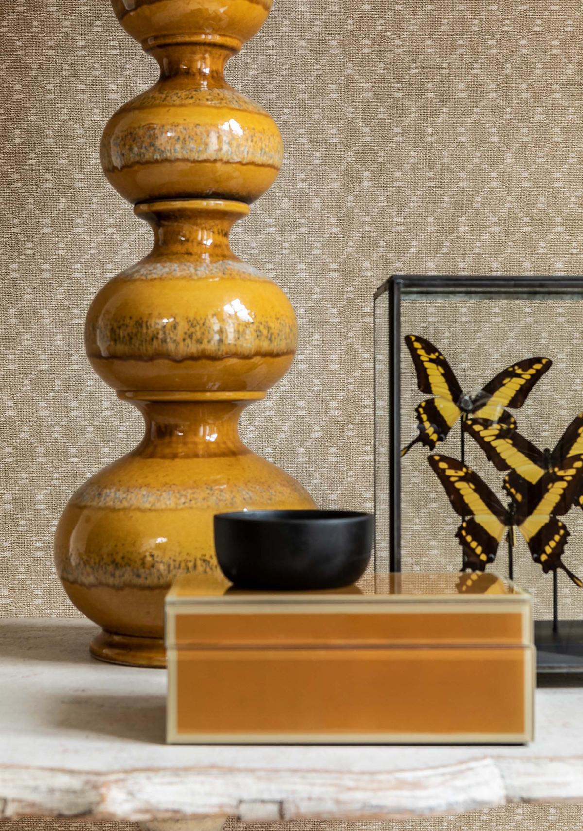 Papier peint Petits Losanges beige - Maori de Montecolino AMB2 | Réf. MC-TA25031