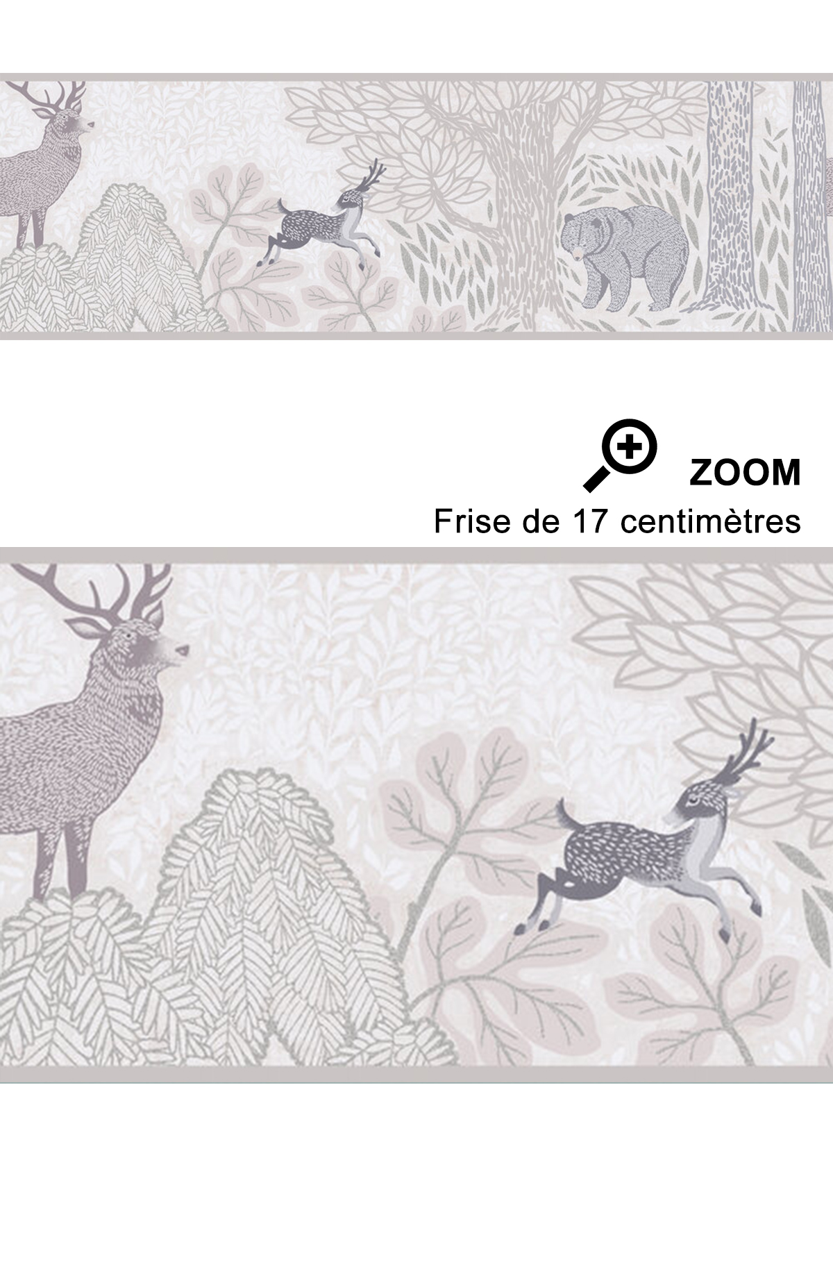 Frise enfant Nature Sauvage grège - Lilly & Luis d'A.S. Création | Réf. AS-771752