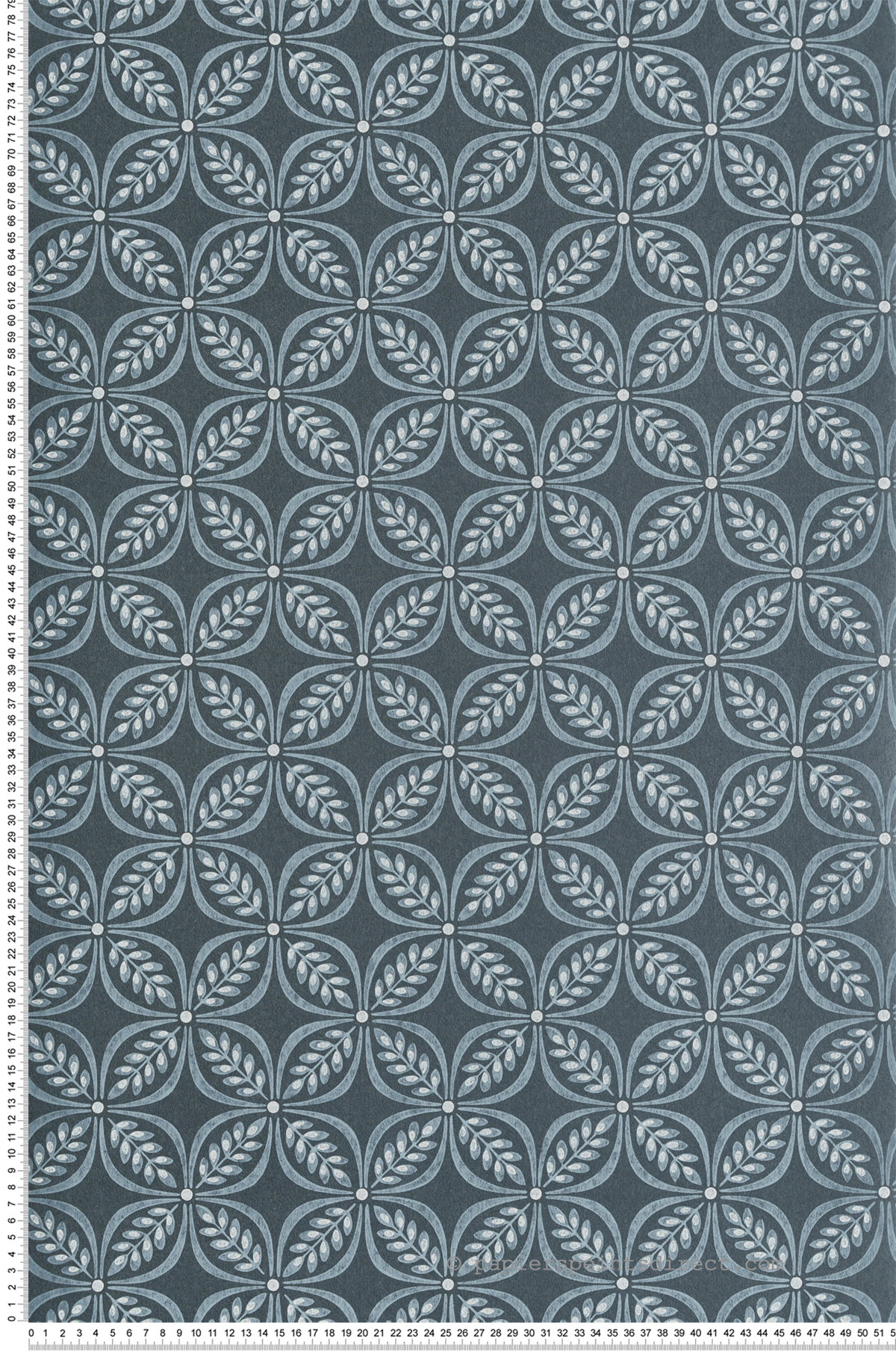 Papier peint Pétales Trellis Morgrove bleu - Beaux Arts de Lutèce | Réf. LTC-M1834