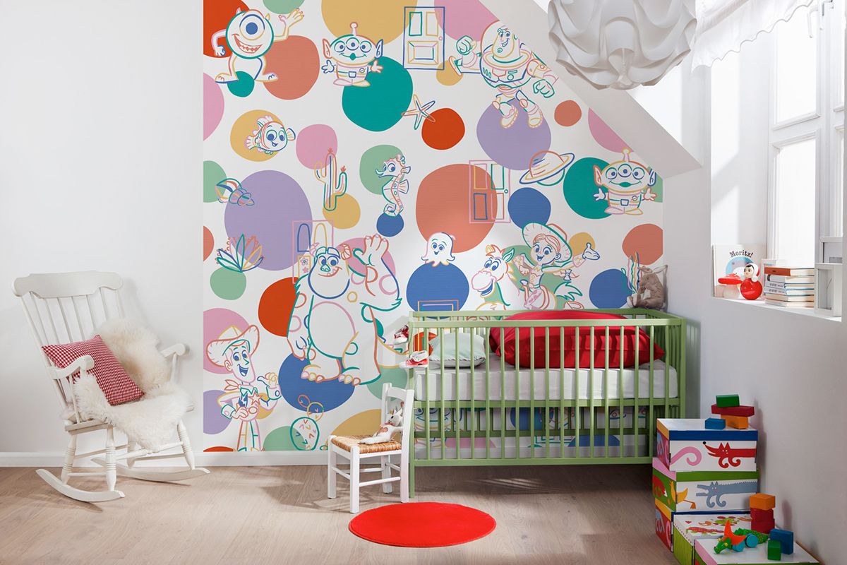 Papier peint panoramique Personnage Pixar Memories - Papier peint Komar Into Wonderland