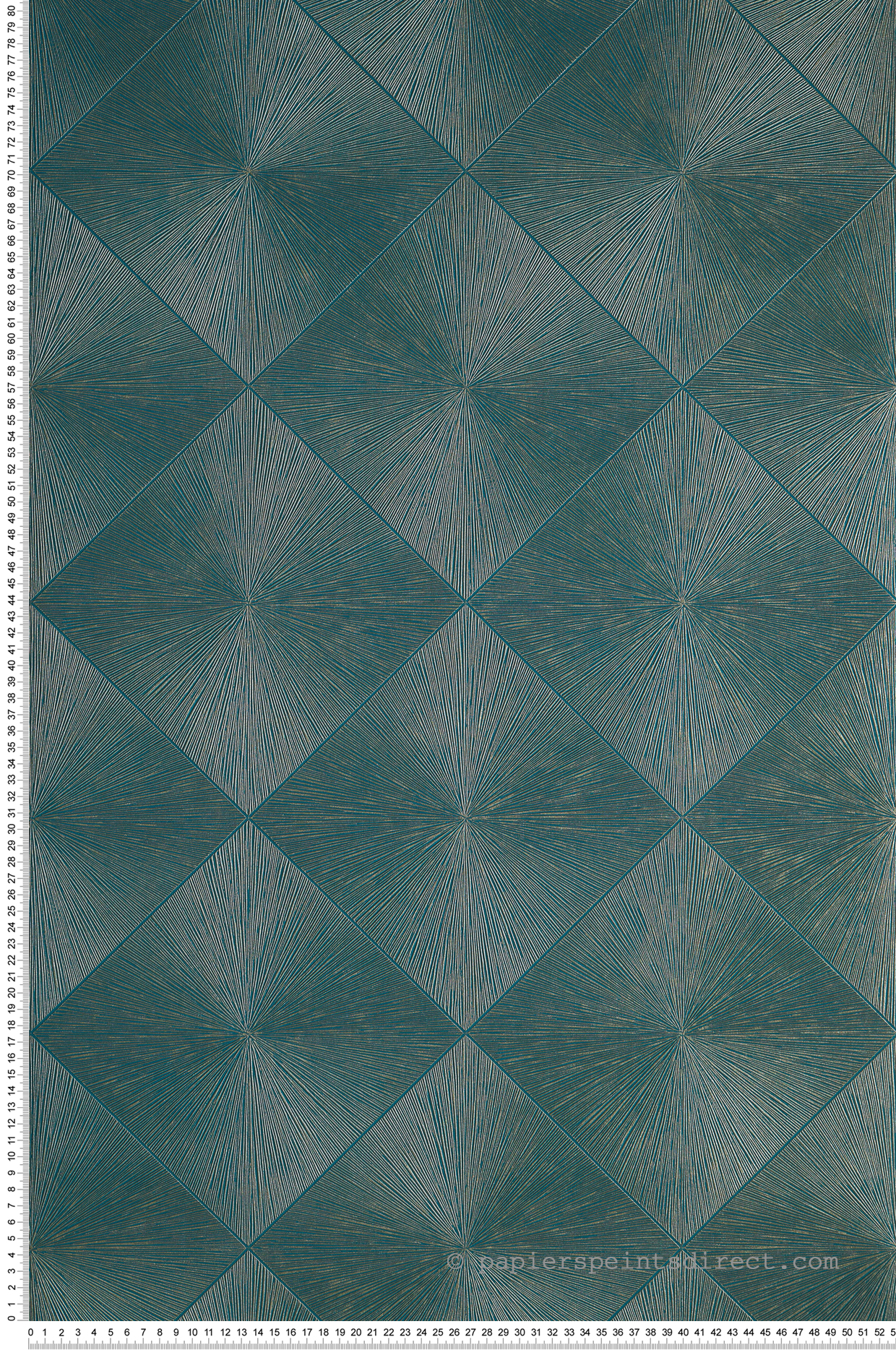 Papier peint Géométrique Losange Perception canard et doré - Perception de Casadéco | Réf. PERP85136522