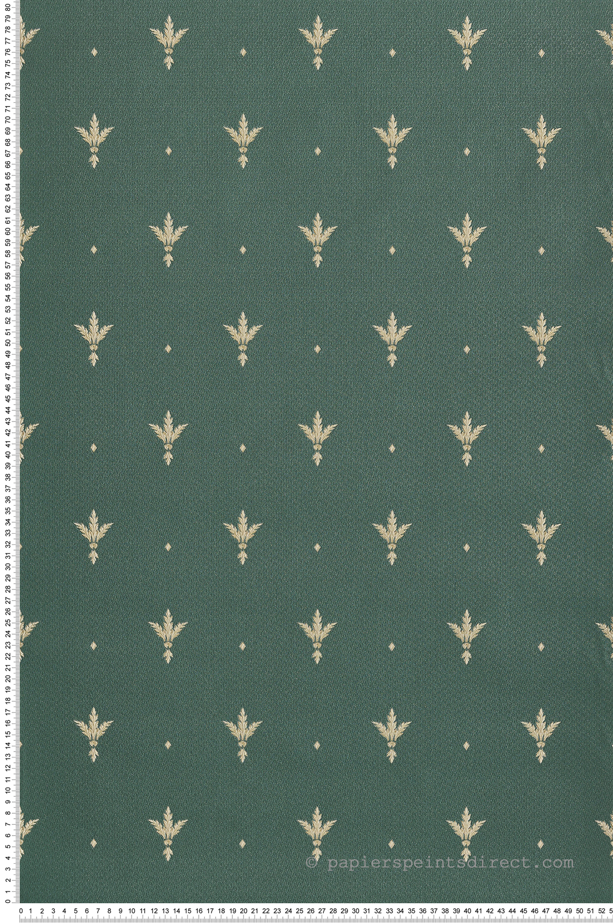 Papier peint Feuillage Baroque Gaufré vert et beige - Grand Classic de Montecolino | Réf. MC-Z66851