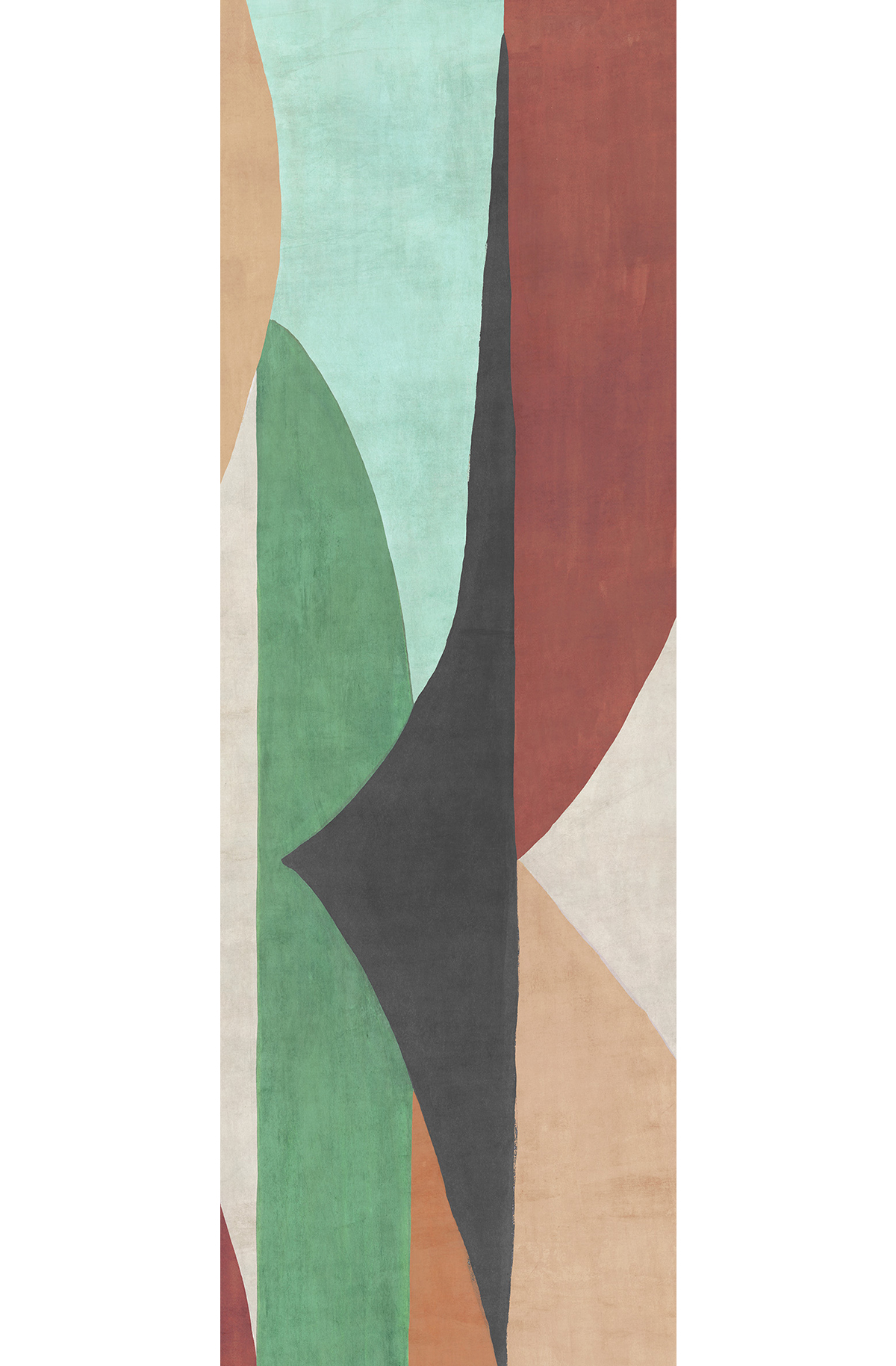 Papier peint panoramique Fresque Arrondie Luana vert - B H260 - Amani de Masureel | Réf. MAS-DGAMA3022-260