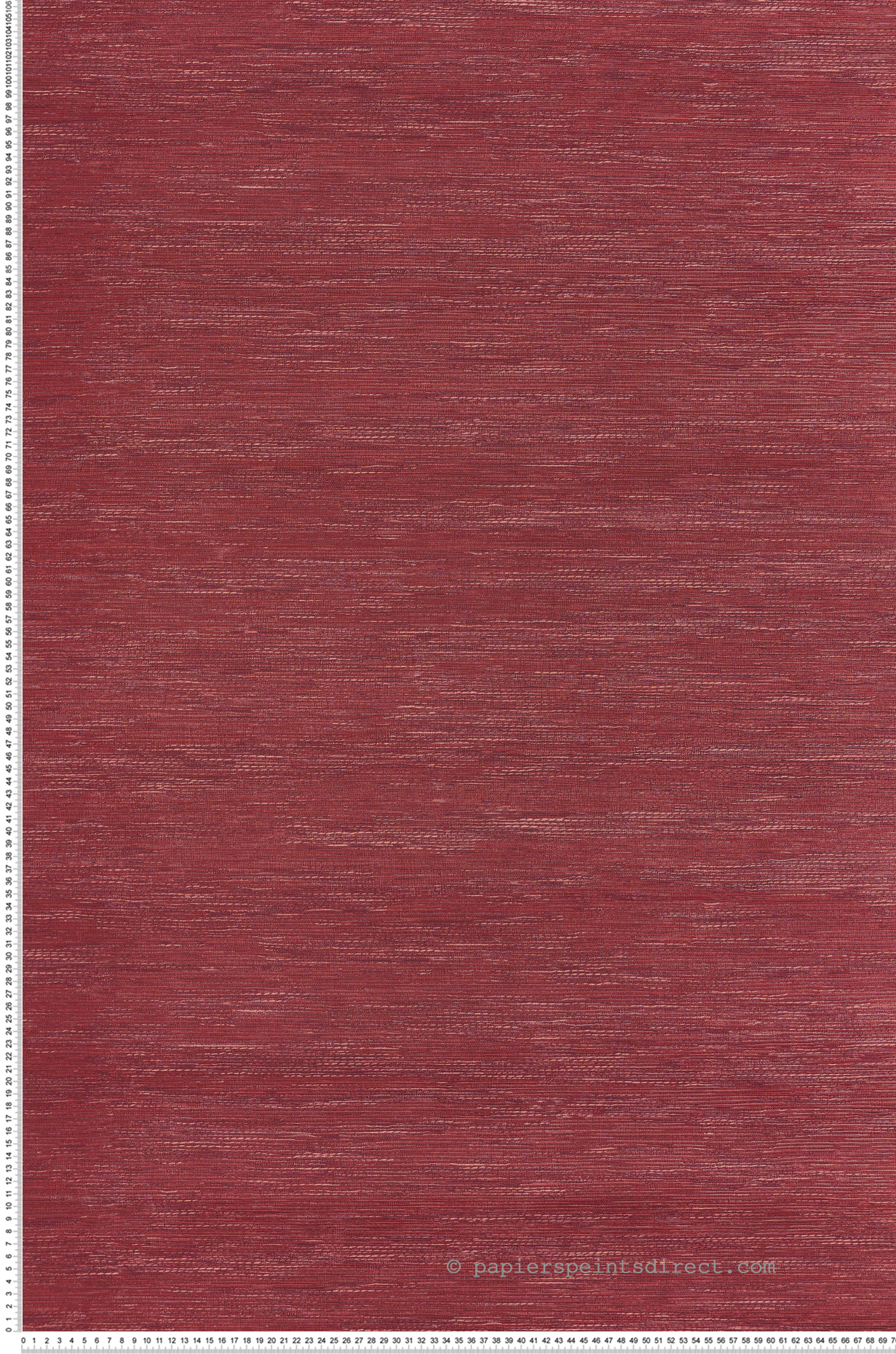 Papier peint Faux Uni Tissage Tatami grenat - Le Jacquard de Casamance | Réf. CAS-C75346528