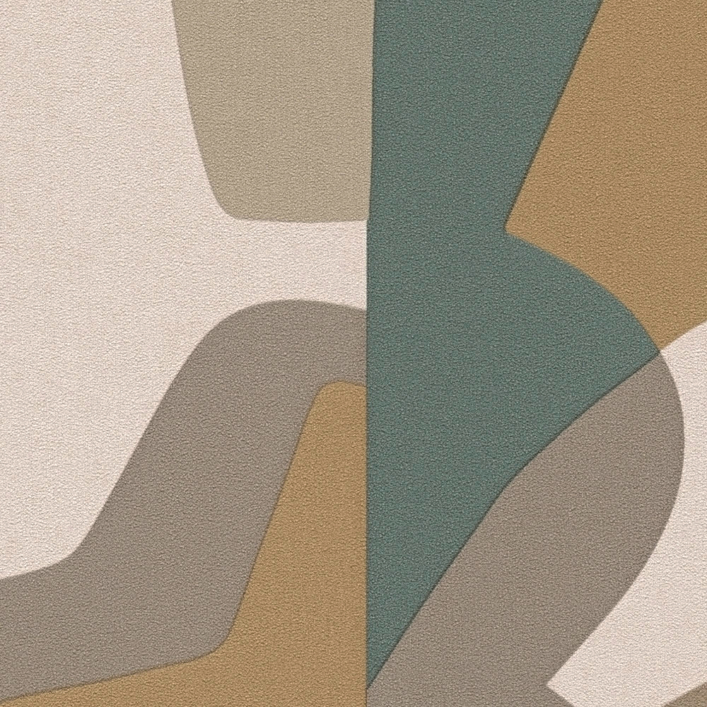 Papier peint Forme Design Origine ocre marron - Abaca de Lutèce | Réf. LTC-51232104