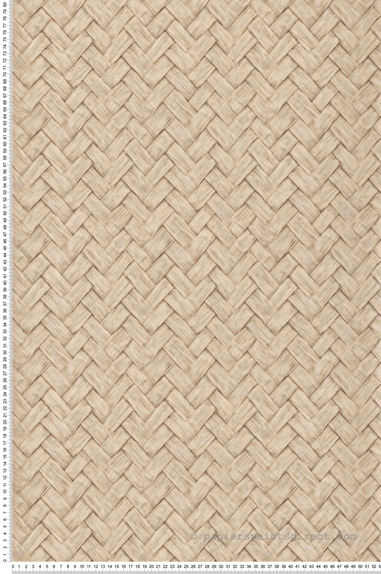 Papier Peint Tresse Palme beige - Nomade d'Ugépa | Réf. UGP-M69007