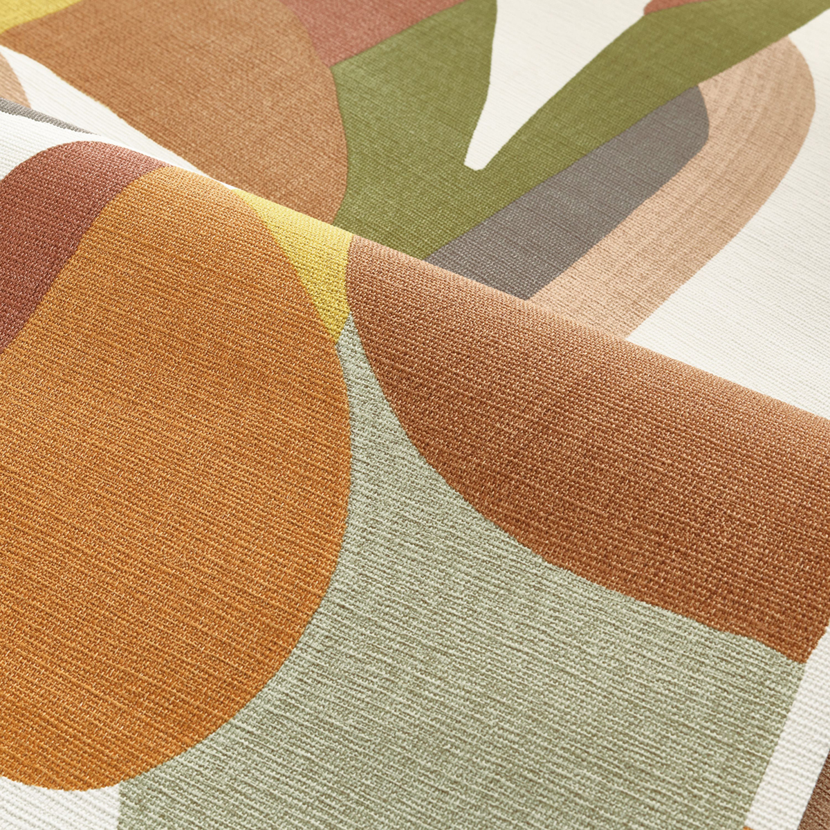 Papier peint Géométrique Abstrait blanc et jaune - L'Atelier de Casamance AMBV | Réf. CAS-75460508