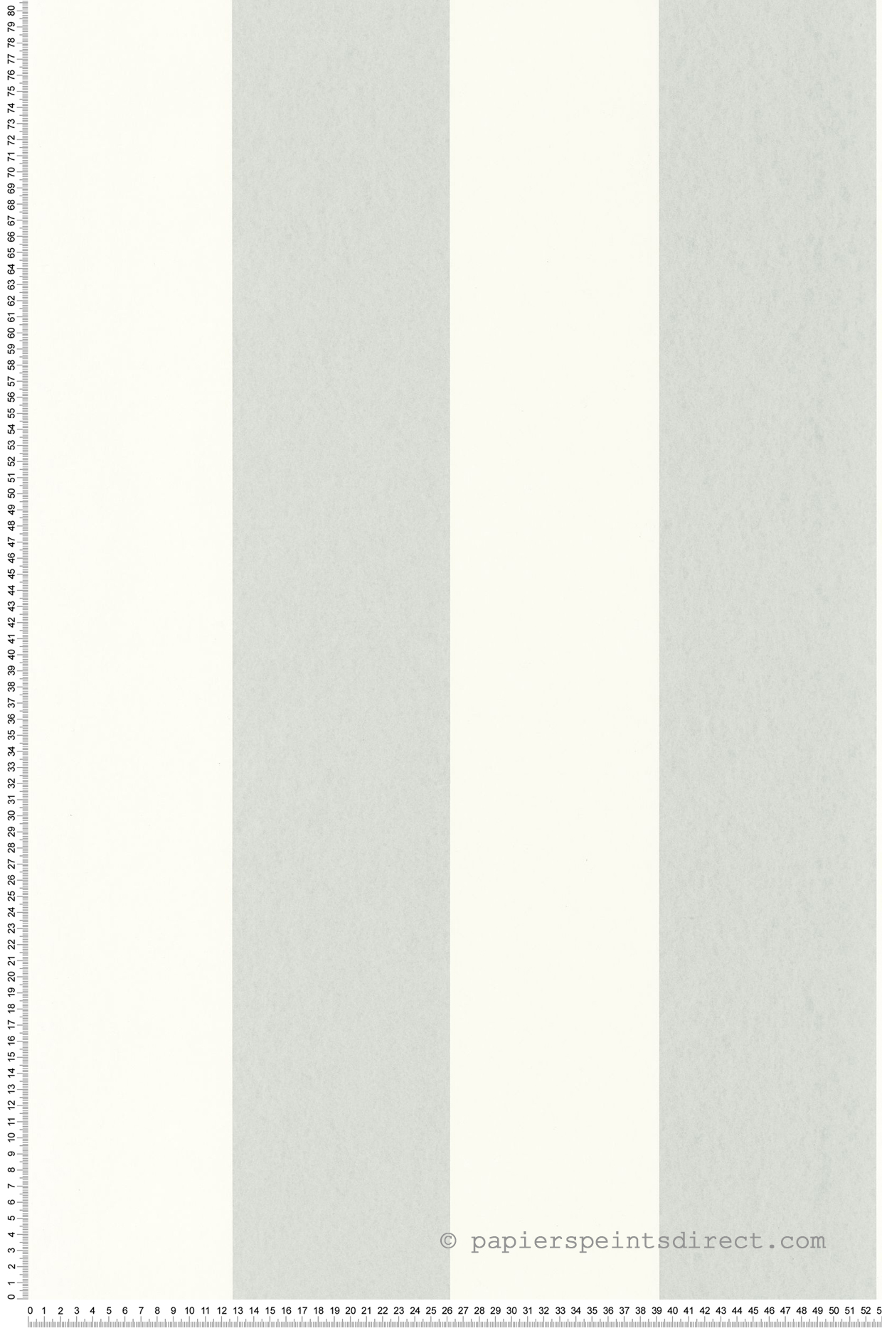 Papier peint Grande Rayure Bruges bleu gris - Les Rayures de Casadéco | Réf. RAYS88017342