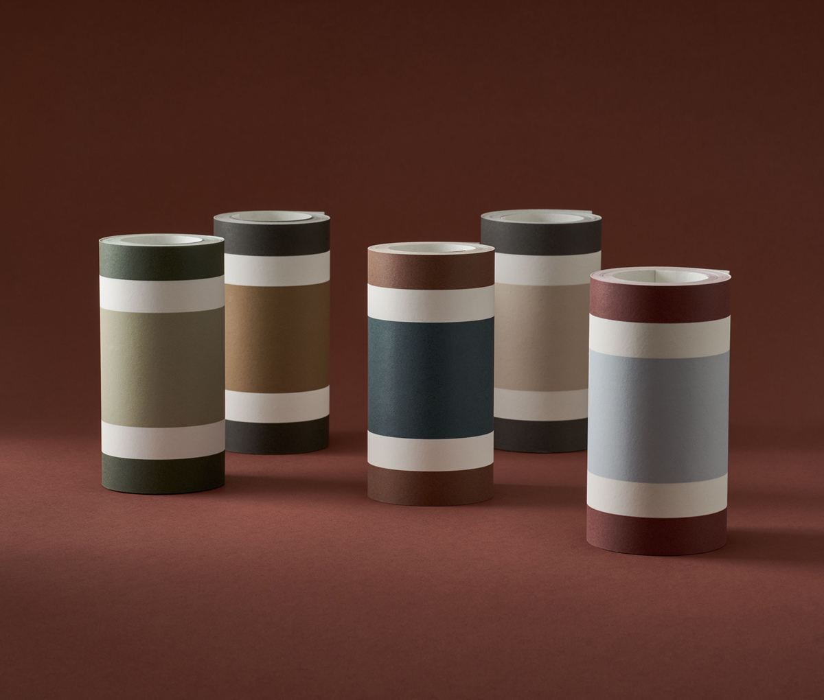 Frise Classique Rayure Élégante vert argile - Galons et Frises de Casadéco | Réf. GAFR200387732