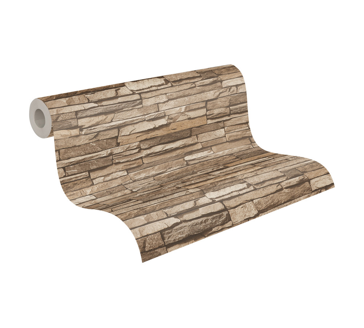 Papier peint Pierres Plates marron - Elements 2 d'A.S. Création ROLL | Réf. AS-958332