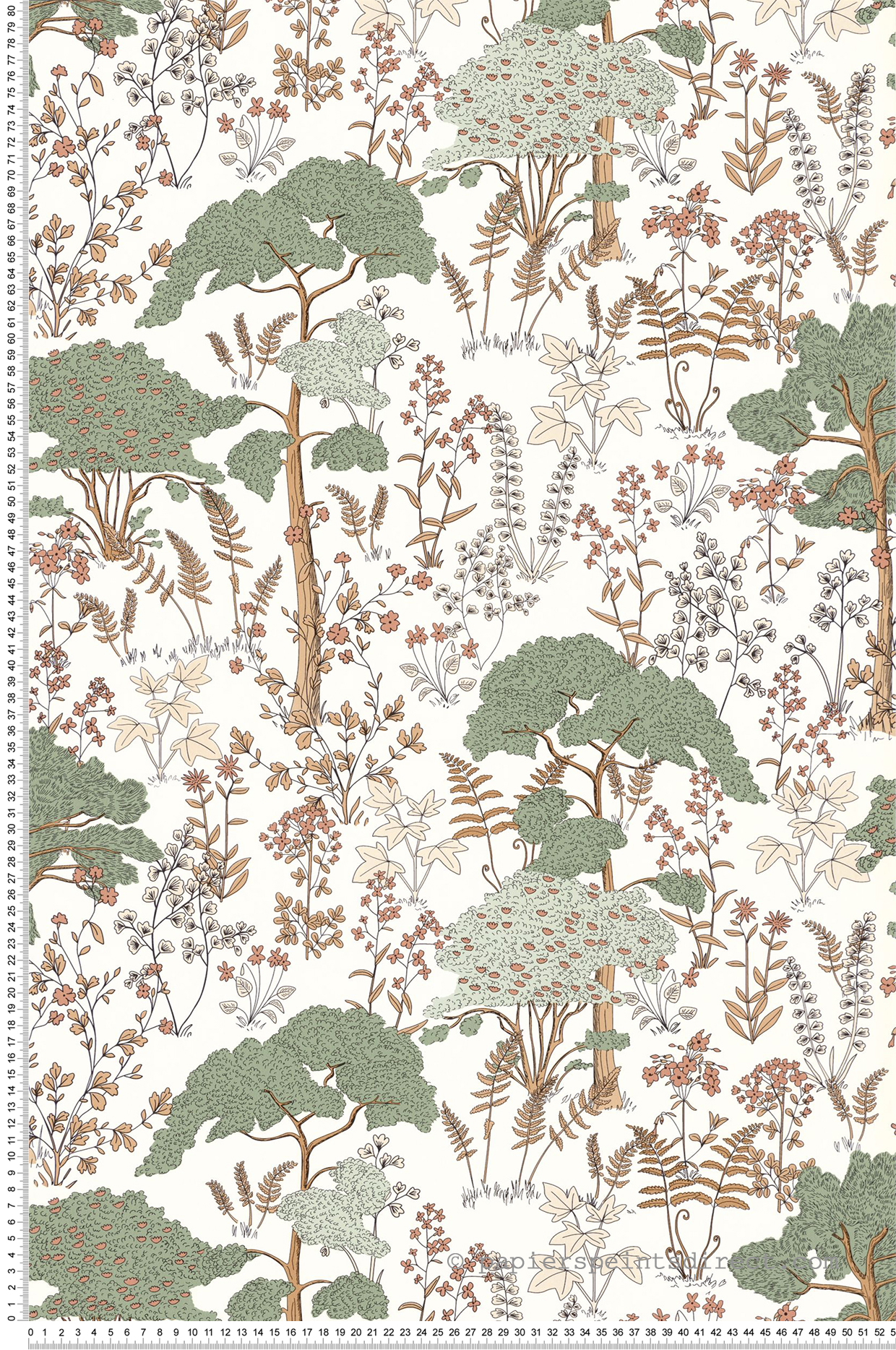 Papier peint Forêt Enfantine vert - Autour du Monde de Casélio | Réf. ADM103557244