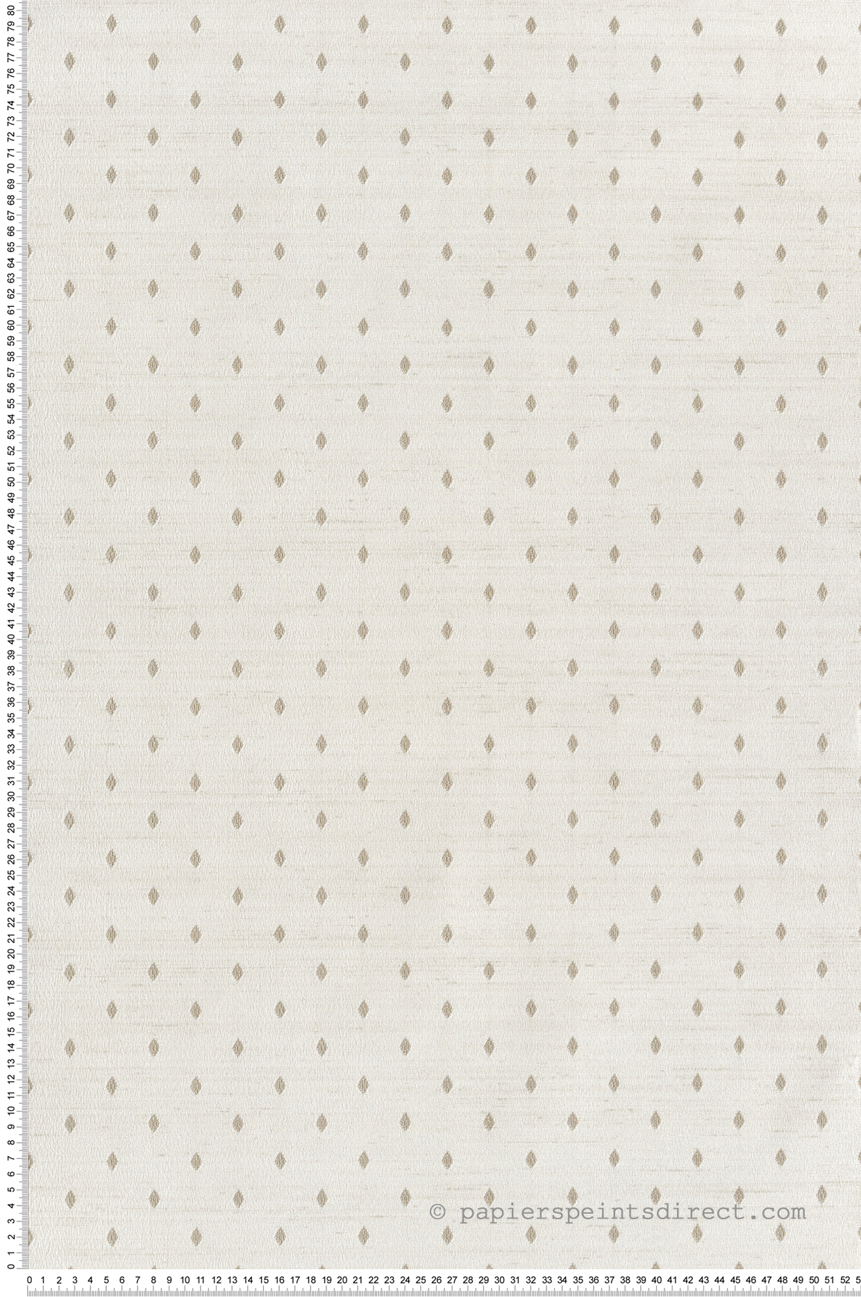 Papier peint Losange Baroque ivoire grège doré - Opera de Montecolino | Réf. MC-OP33351