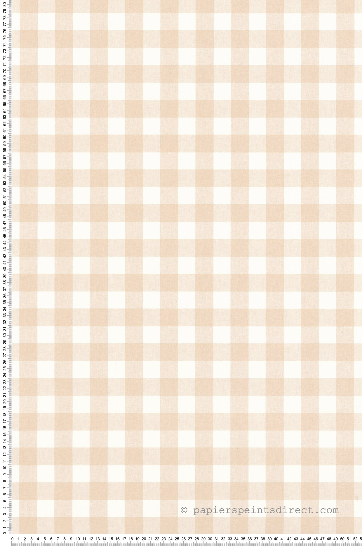 Papier peint Vichy Carreaux Victoria rose pale - Happy Kids Club de Casélio | Réf. HKC104420472