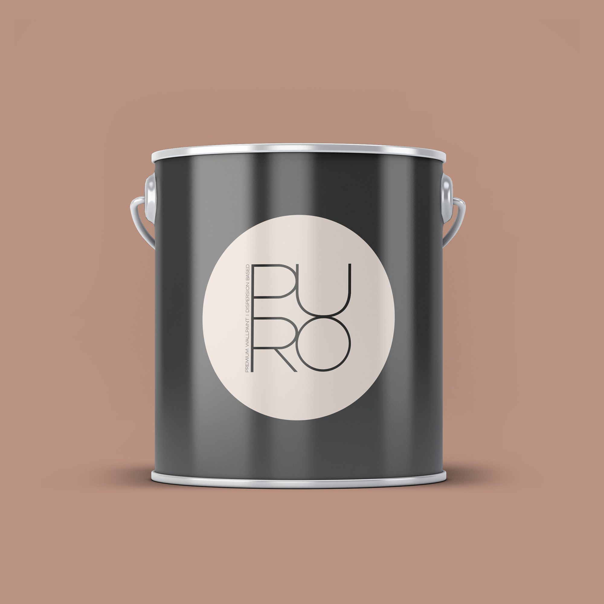 Image d'un pot de 2,5 litres de peinture Puro marron rosy beige - c2025