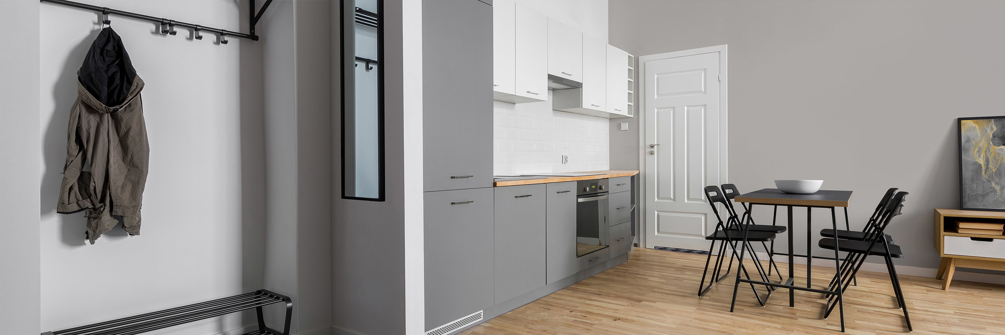 Image d'un pot de 1 litre de peinture Puro gris creamy grey  - c1010