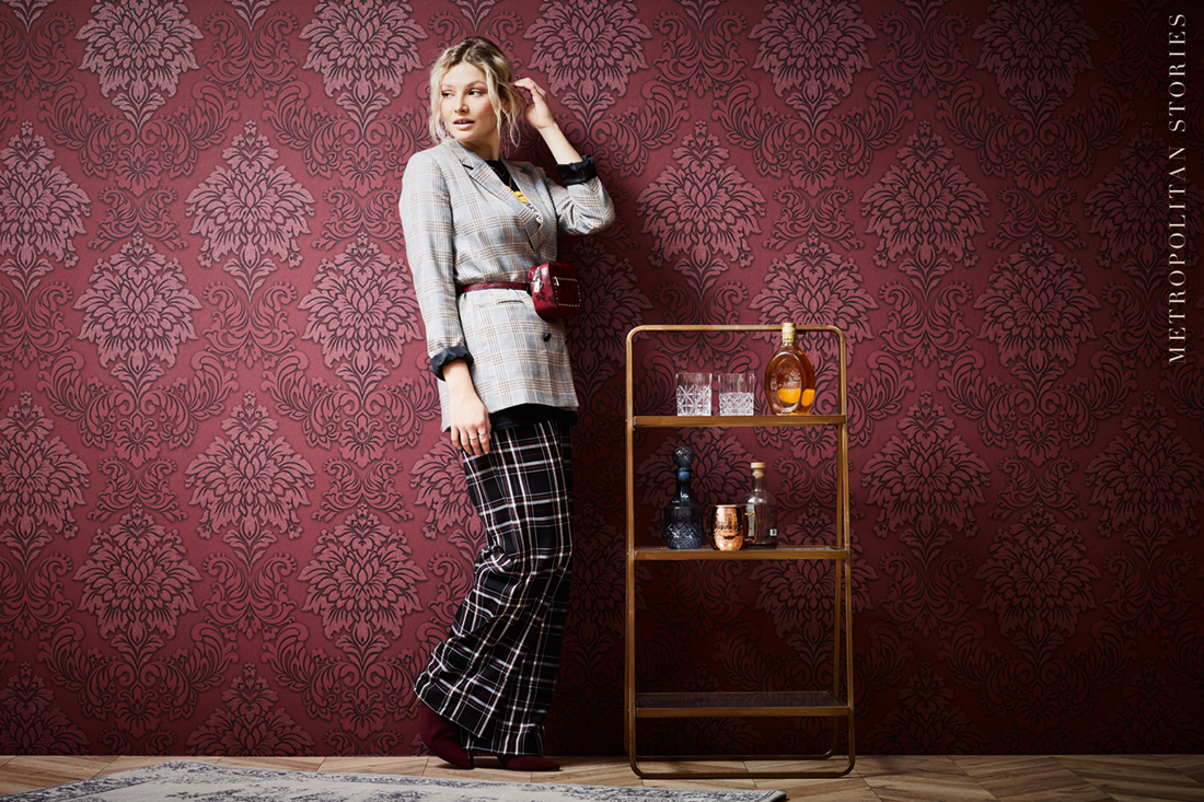 Papier peint Baroque anglais rouge - Metropolitan Stories d'AS Création AMB 2 | Réf. SP14627