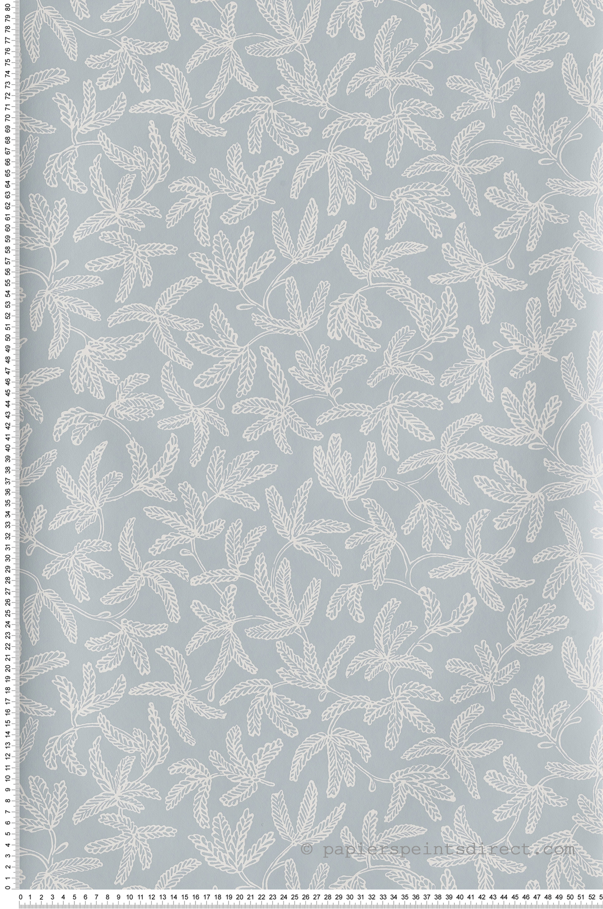 Papier peint feuillage Cocoon bleu ciel - Hygge de Casélio | HYG100577029