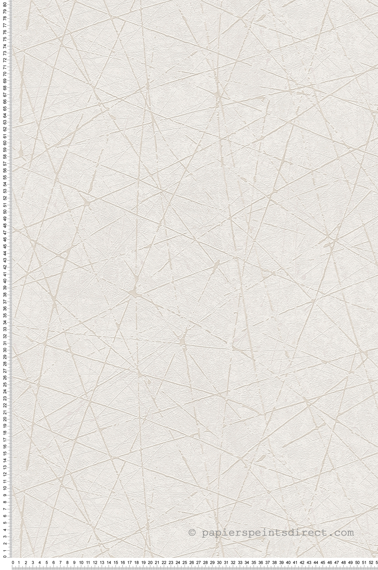 Papier peint Lignes Maha Métal blanc cassé nacré - Metropolitan Stories 3 d'A.S. Création | Réf. AS-391771