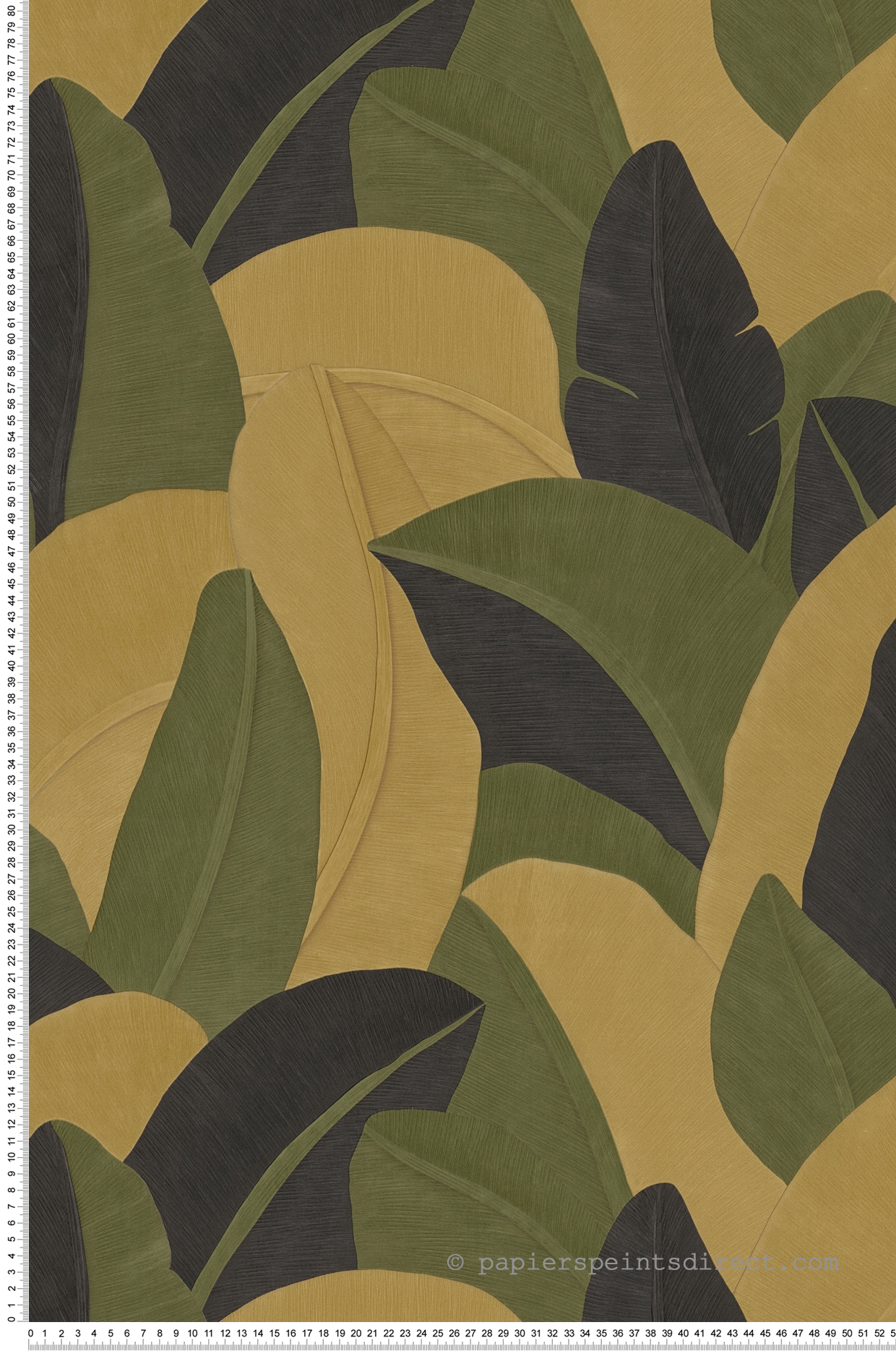 Papier peint Feuillage Graphique vert jaune - Vibes & Styles d'A.S. Création | Réf. AS-790391