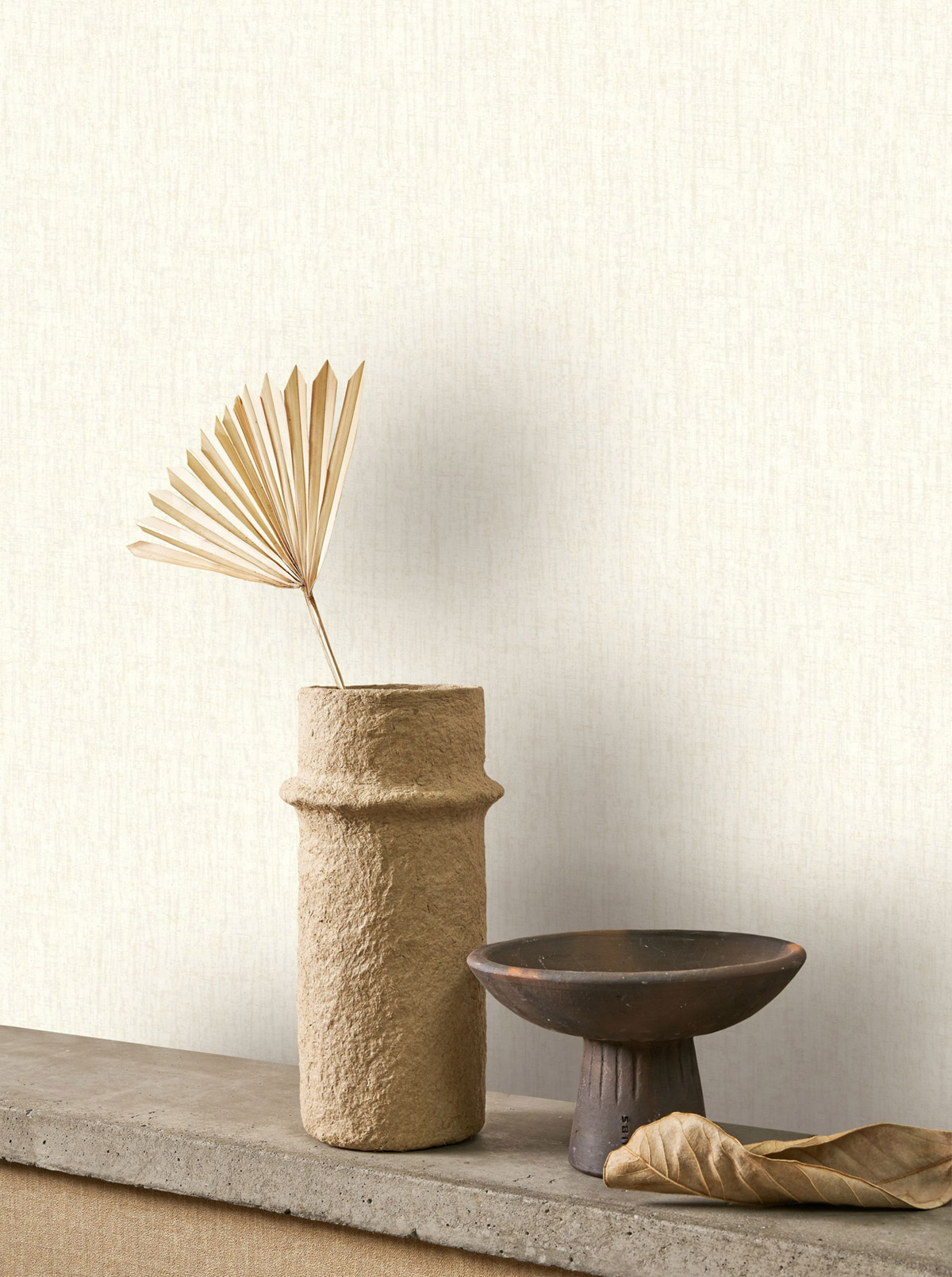 Papier peint Faux uni Ecorce Scribe coton - Babylone de Casadéco | Réf. BBLN89750130