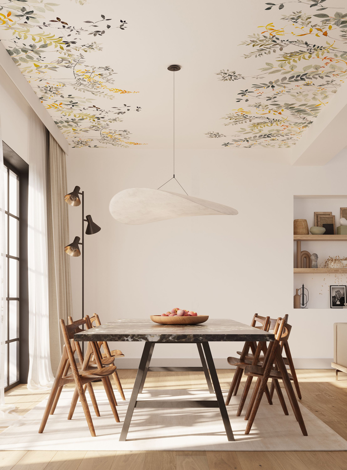 Papier peint panoramique Plante Vue du Ciel M vert 200X280 - Wonderwalls 2 de Casadéco | Réf. WDWD200097603