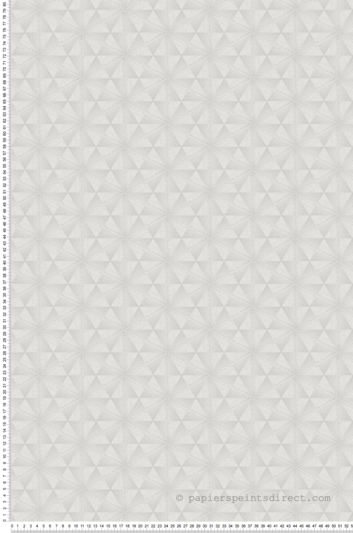 Papier peint Triangle Fibre d'Or gris - Abaca de Lutèce | Réf. LTC-51232909