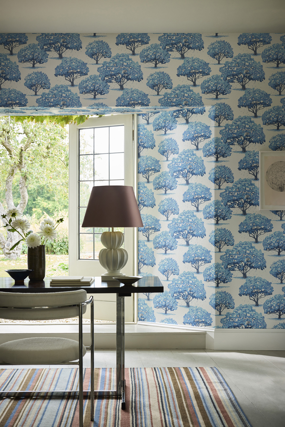 Papier peint Arbre Magnolia Blossom Tivoli - In The Garden de Little Greene | Réf. 0234MBTIVOL