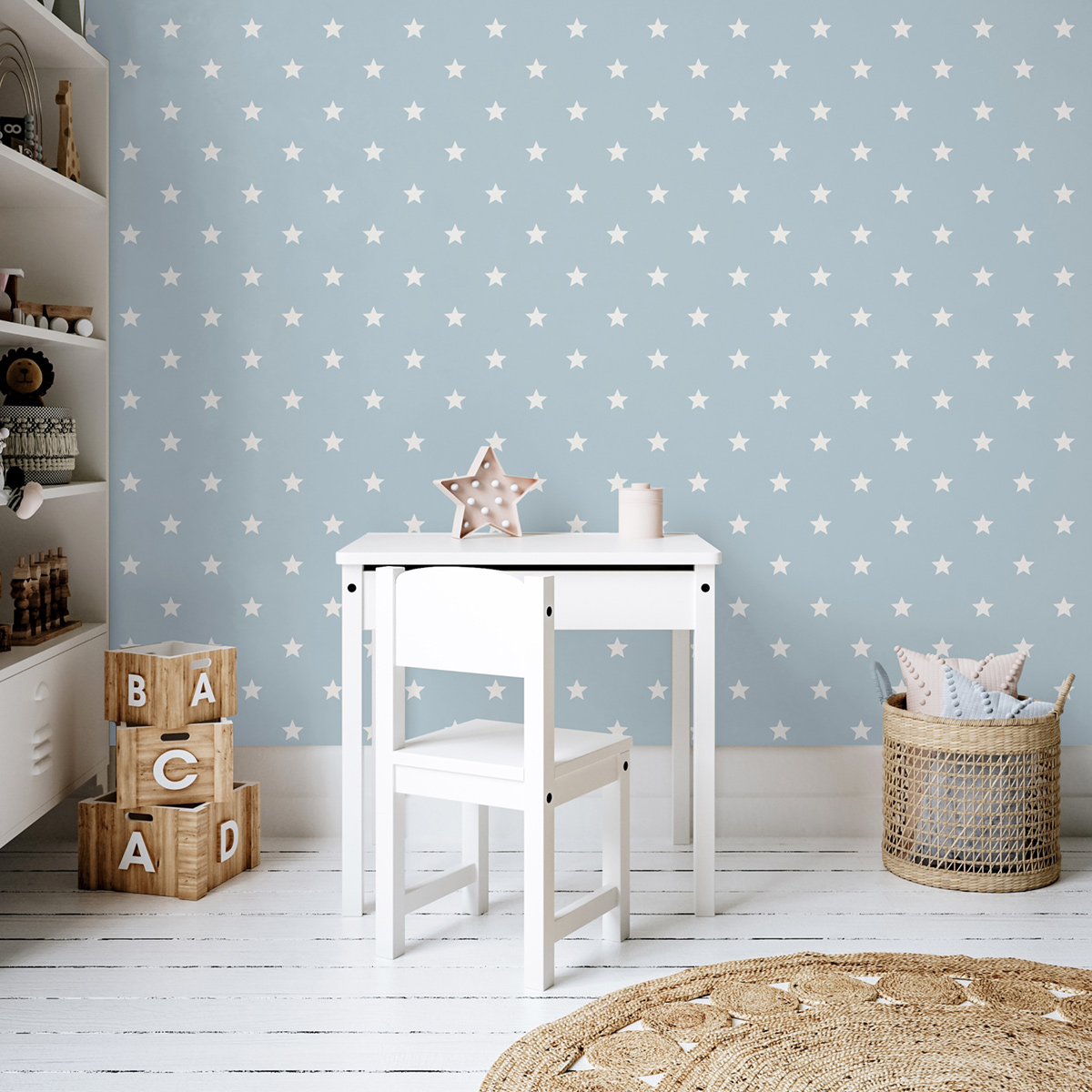 Papier peint Étoile Uniforme bleu - Imagine de Lutèce AMB2 | Réf. LTC-DL27583