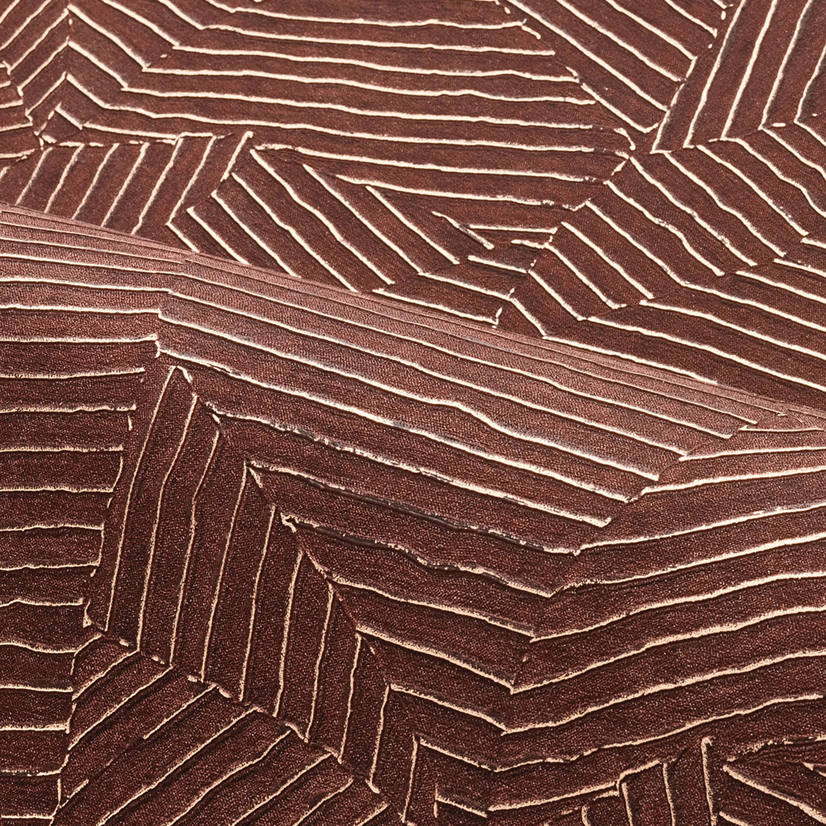 Papier peint Faux Uni Soroa Laminé prune métallisé - Nature Précieuse de Casamance AMB1| Réf. CAS-76543772