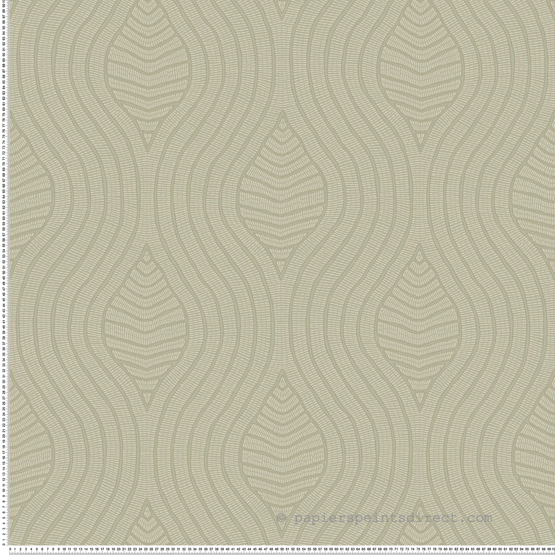 Papier peint Feuille Brodelia opaline - Broderies de Casamance | Réf. CAS-76993160