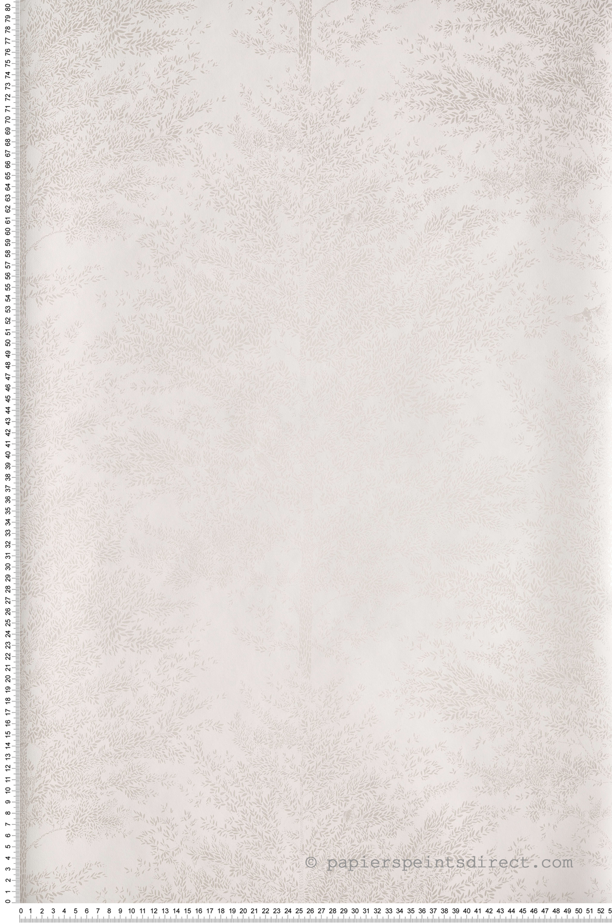 Papier peint Arbre Cosy Nest blanc nacré - The Place to Bed de Casélio | Réf. PTB101800021