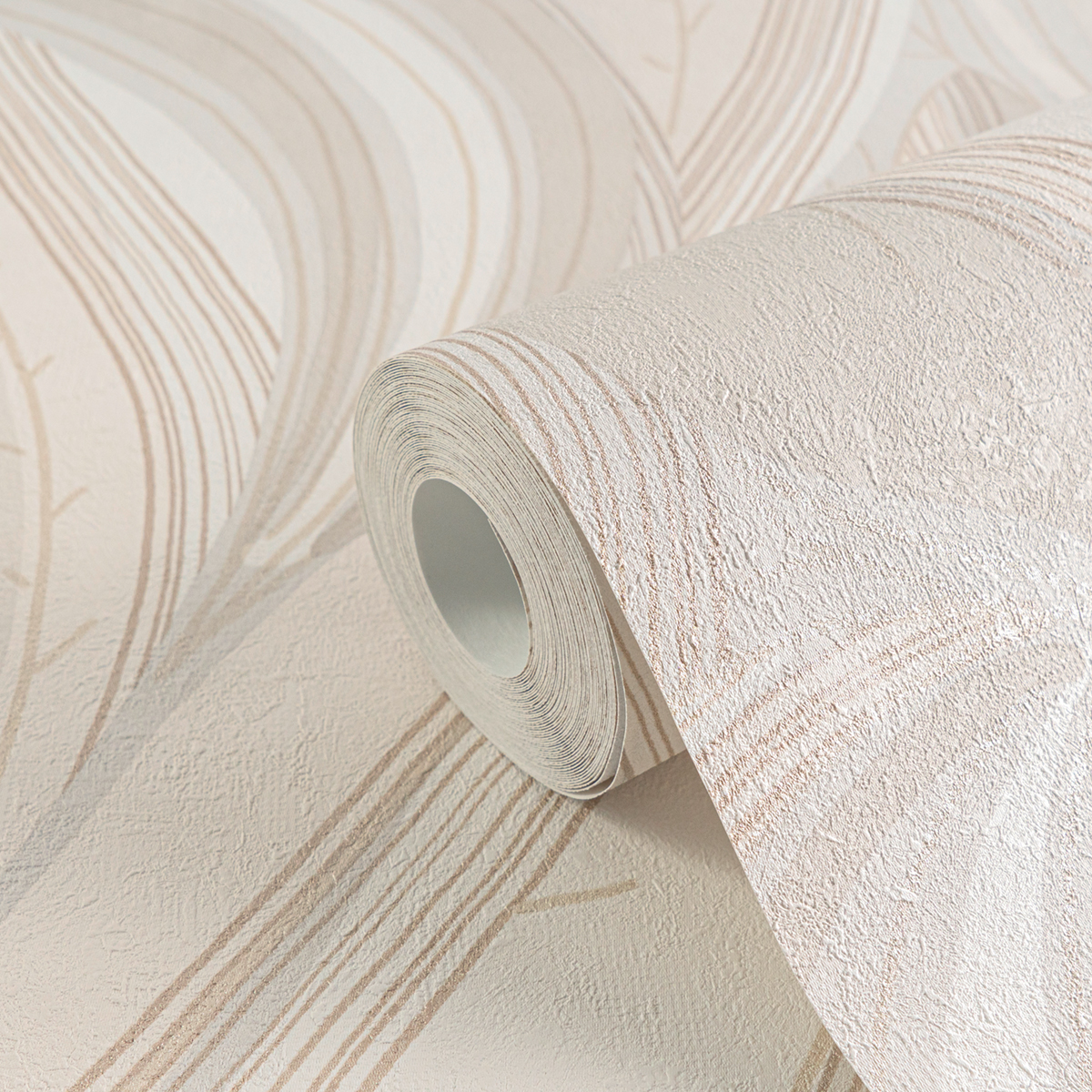 Papier peint Feuille Vague beige doré - Metropolitan Stories 4 Hot Spots d'A.S. Création AMB5| Réf. AS-786554