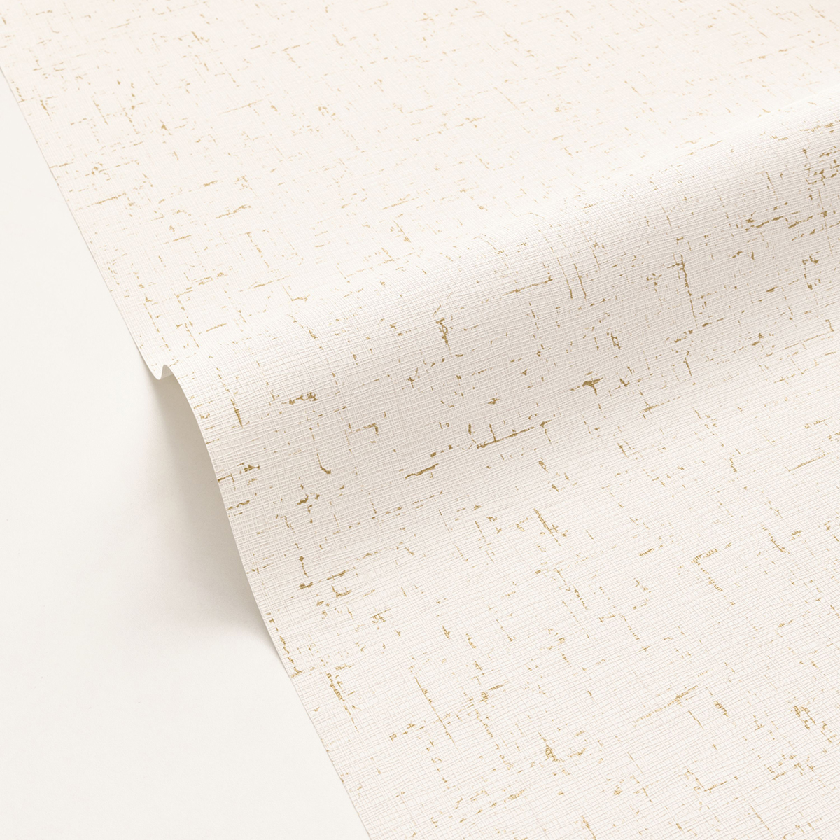 Papier peint Uni Gaze Coton Métal blanc doré - Golden Age de Casélio AMBV | Réf. GAG103770204