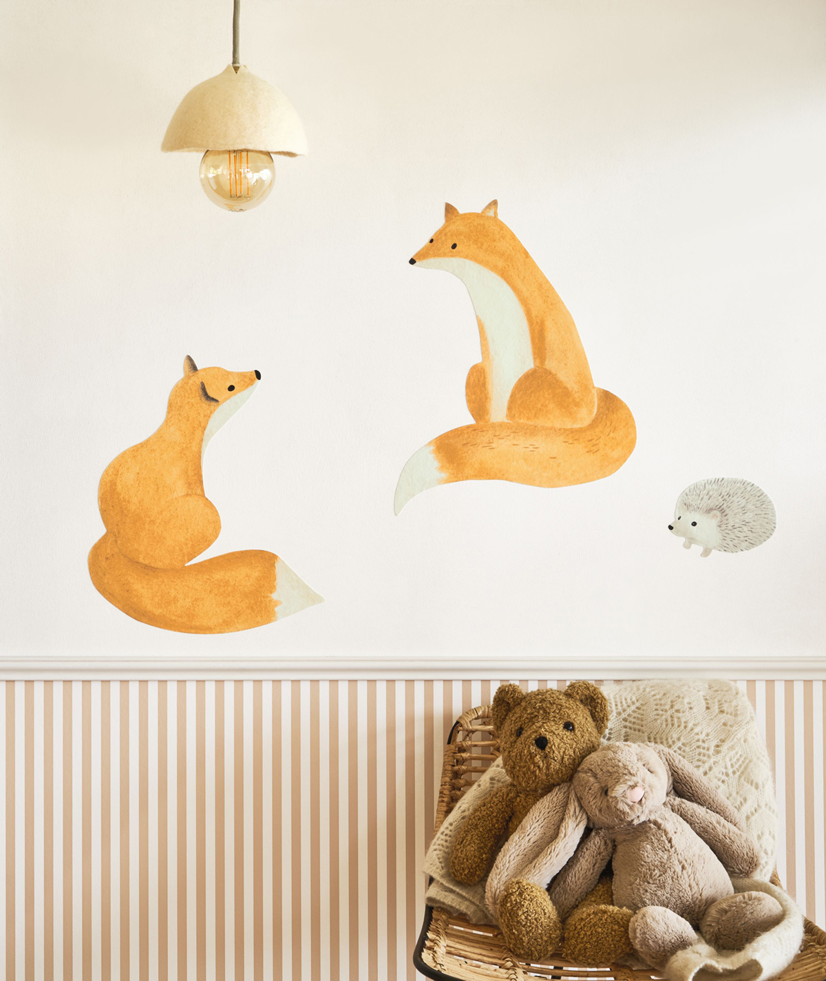 Papier peint pré-encollé Renard Hérisson roux - Once Upon A Time de Casadéco | Réf. OUAT88593395