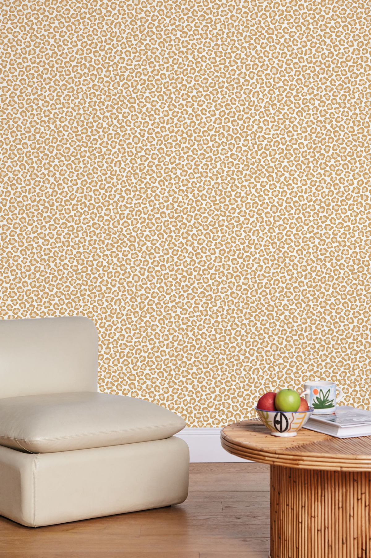 Papier peint Imprimé Léopard Sumatra beige - Stay Wild de Casélio | Réf. WILD104940203
