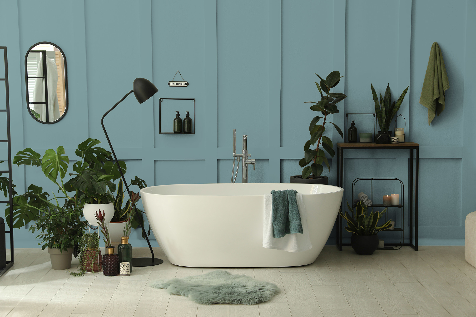 Image d'un pot de 1 litre de peinture Puro bleu, vert bluish petrol - c3010