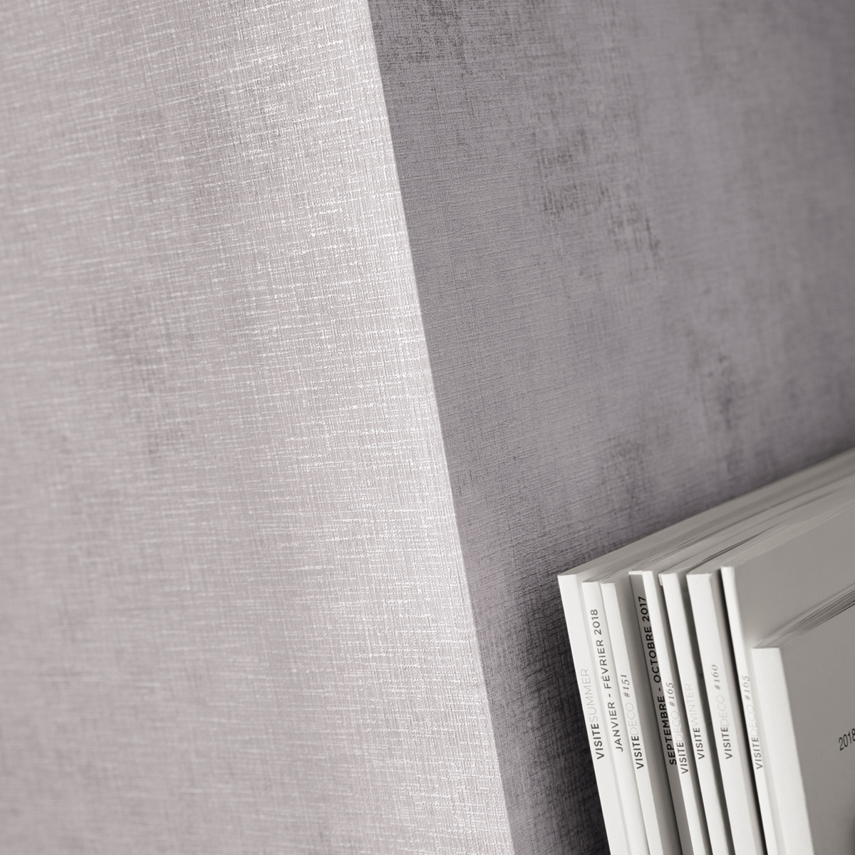 Papier peint Faux uni gris argenté - Telas 2 de Casélio | Ref. TEL102079112