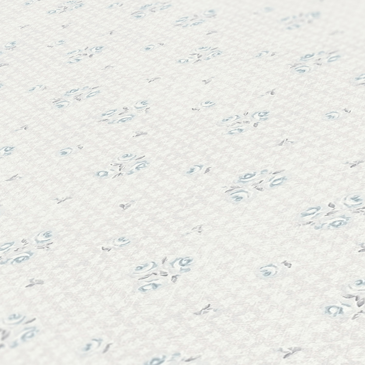 Papier peint Vintage Small Bouquet écru bleu - Maison Charme d'A.S. Création ZOOM | Réf. AS-390674