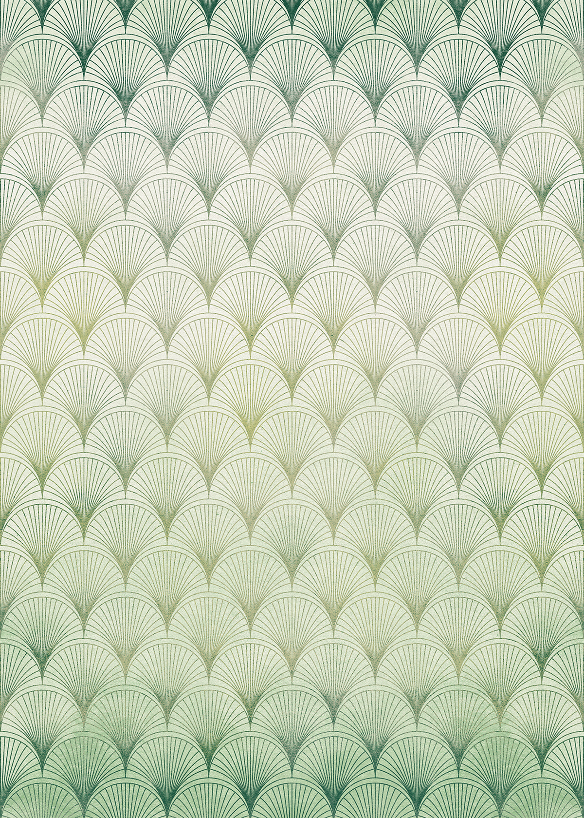 Papier peint panoramique Art déco Écailles - Papier peint Komar Heritage