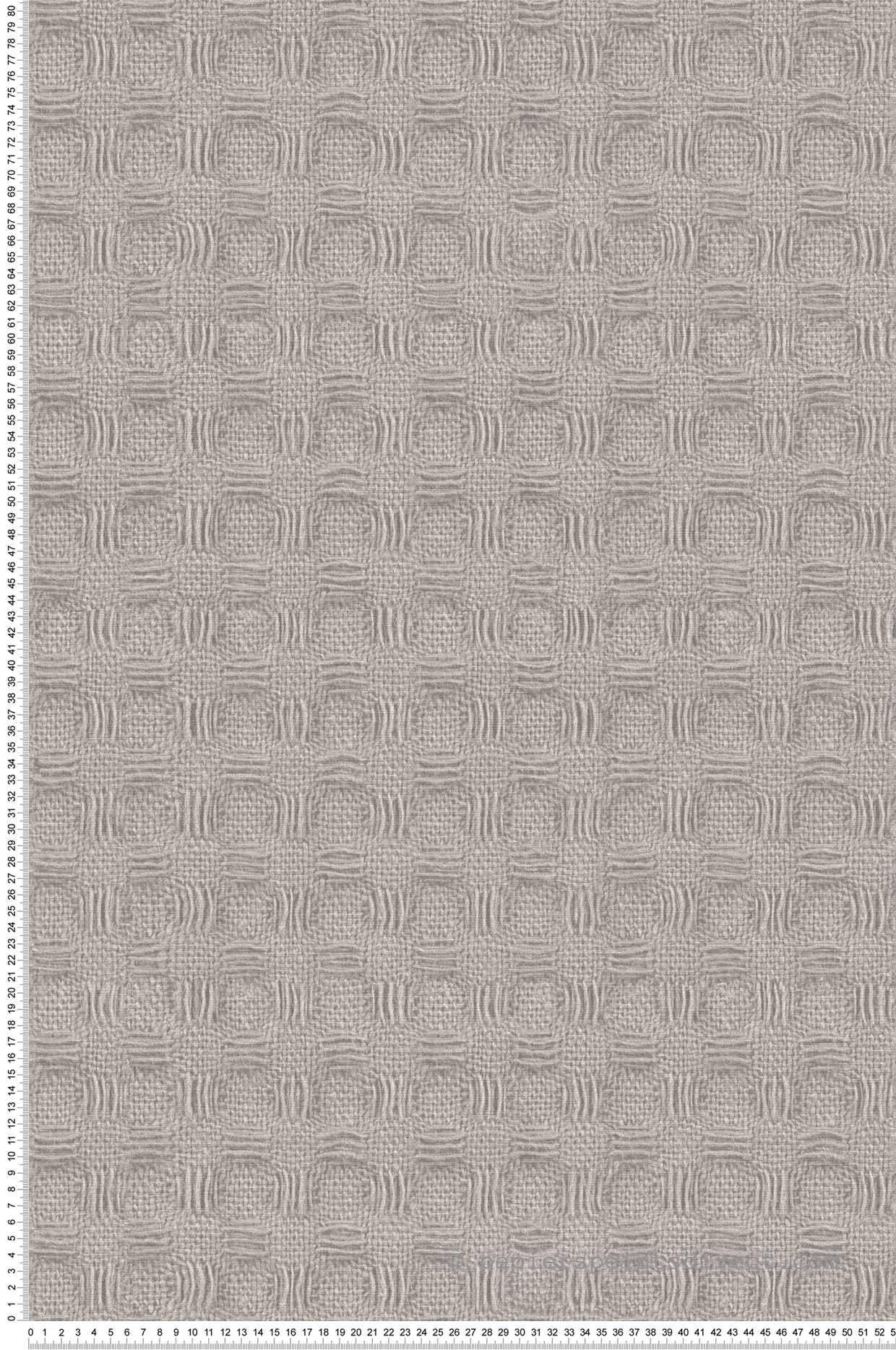 Papier peint Illusion 3D Boutis gris - Abaca de Lutèce | Réf. LTC-51232409