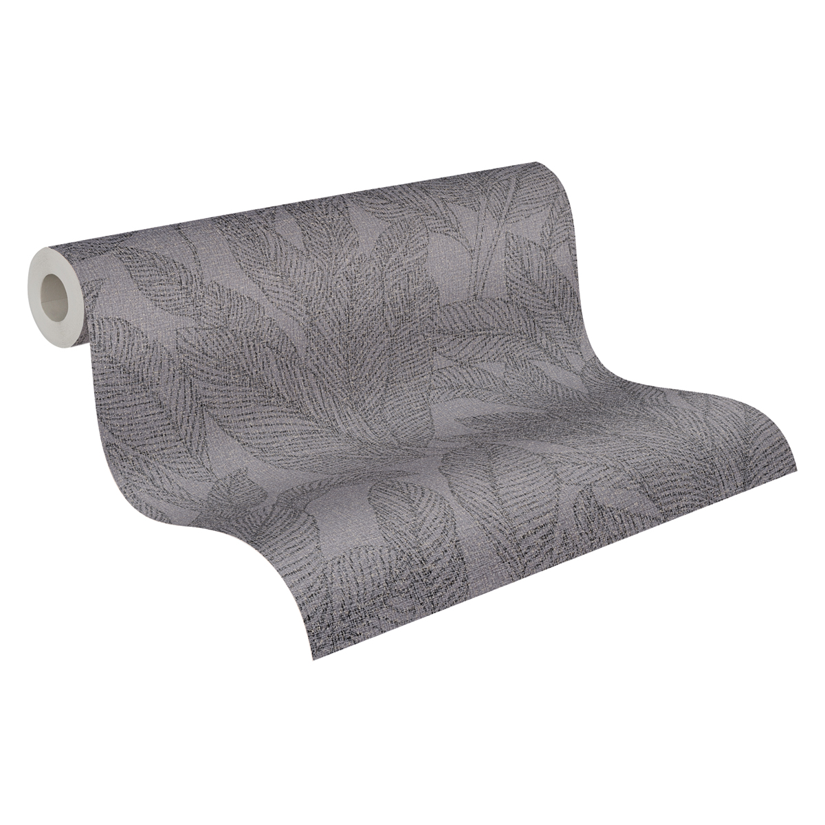 Papier peint Feuille Golden Fern gris éléphant doré - Cosmoliving d'A.S. Création ROLL | Réf. AS-790645