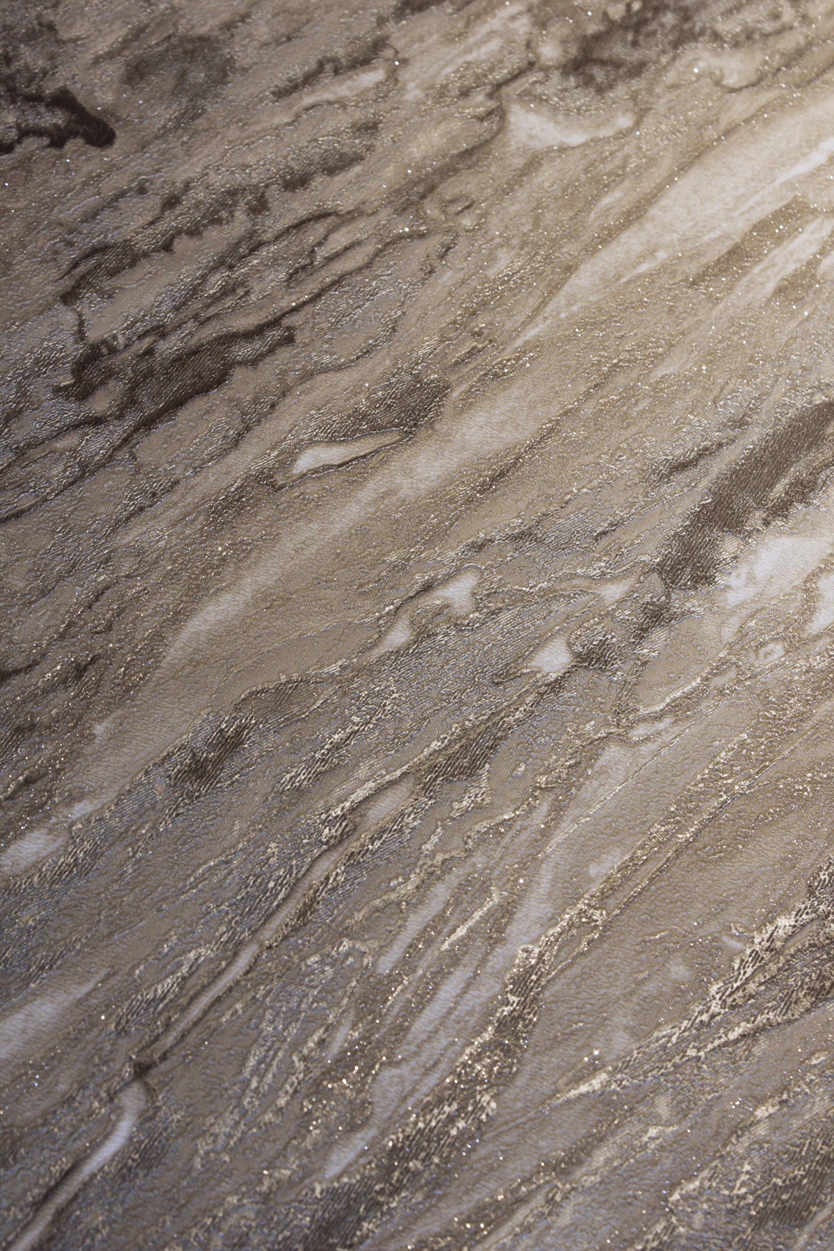 Papier Peint Marbre Paillettes taupe argenté - Venezia d'Ugépa AMB4| Réf. UGP-M66308