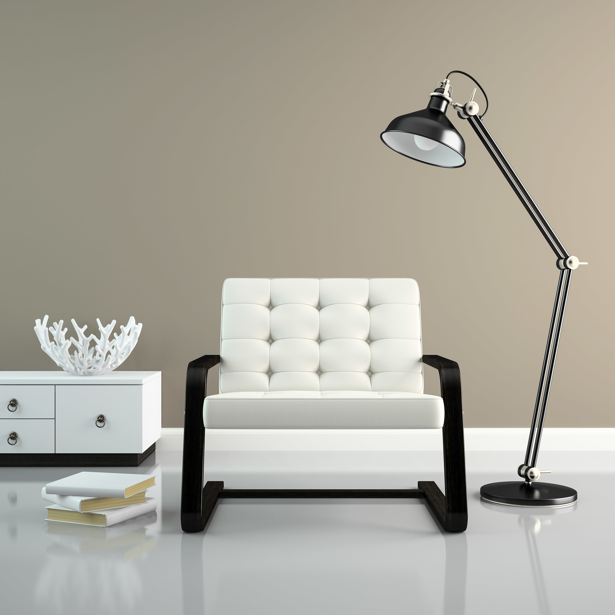 Photo numéro 2 d'une pièce avec un mur peint avec la peinture  Puro crème sandy beige  - c7023