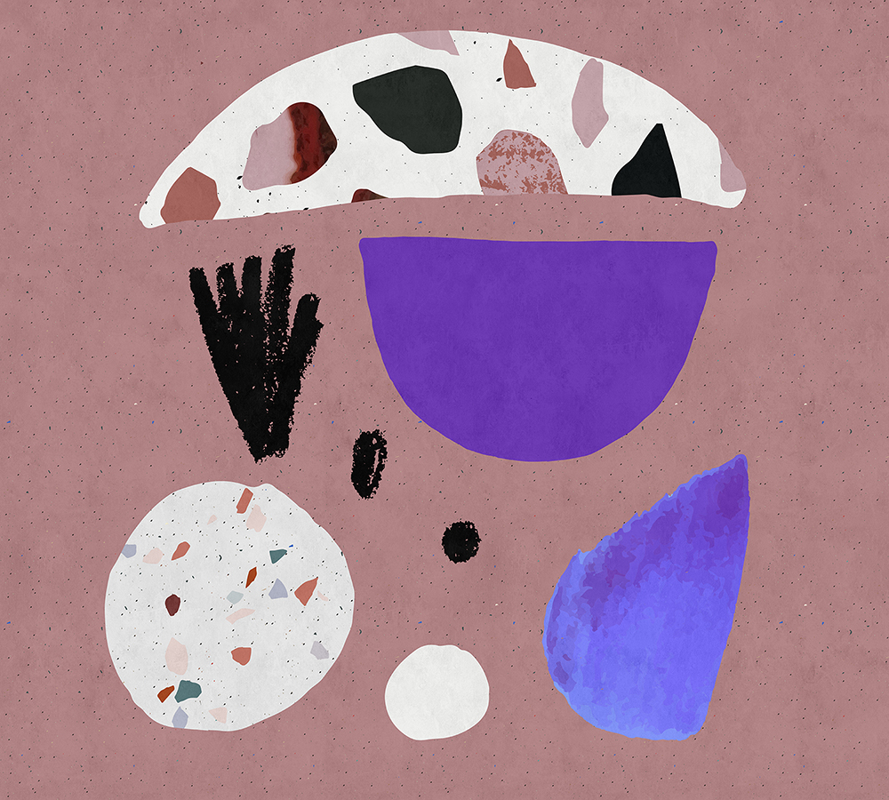 Papier peint panoramique Terrazzo 5 - Référence DD113647 - Intissé 200g/m2 - Standard 300 x 270