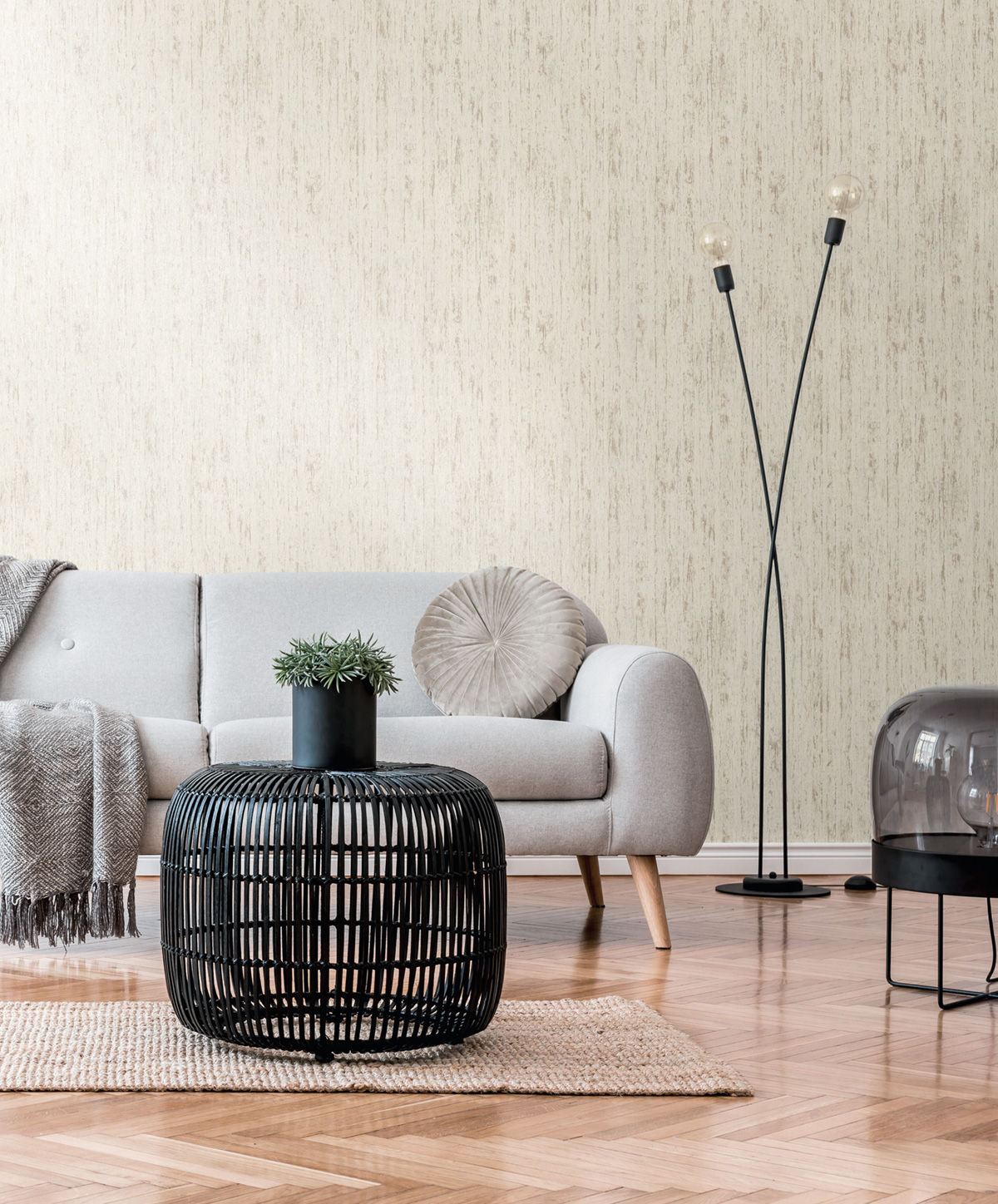 Papier peint Essence Bois écru doré - Smart Surfaces d'A.S. Création | Réf. AS-395613