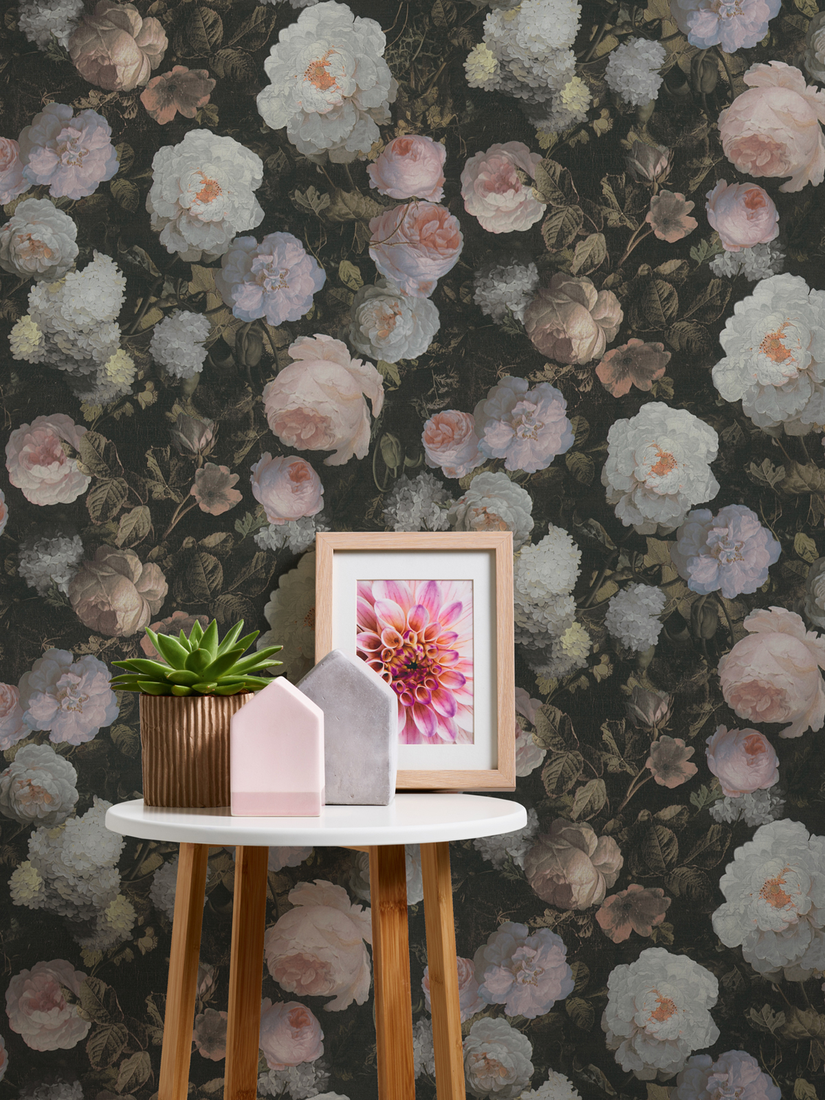 Papier peint Fleur Charme Vintage rose - History of Art d'A.S. Creation | Réf. 37650-5