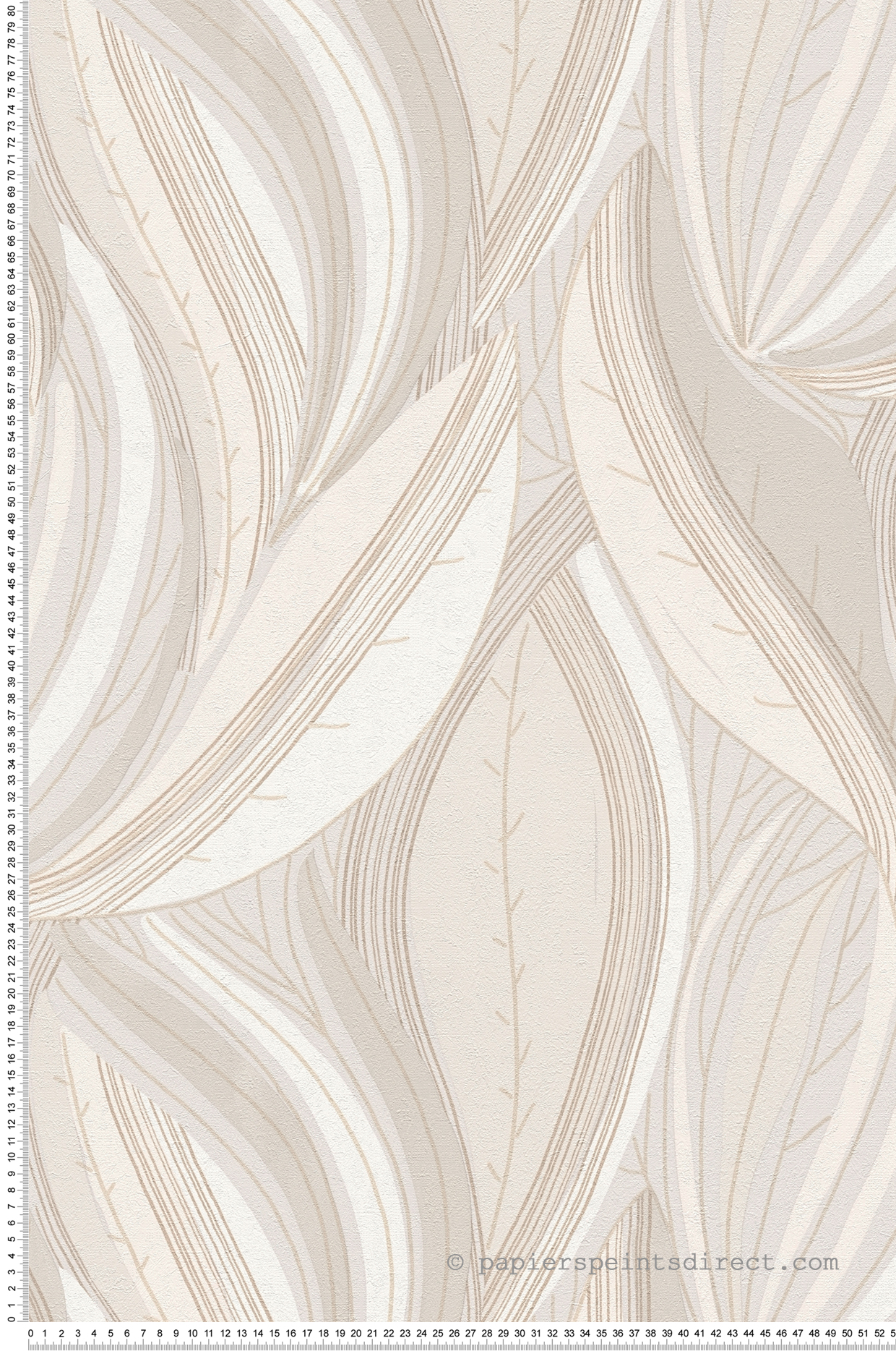 Papier peint Feuille Vague beige doré - Metropolitan Stories 4 Hot Spots d'A.S. Création | Réf. AS-786554