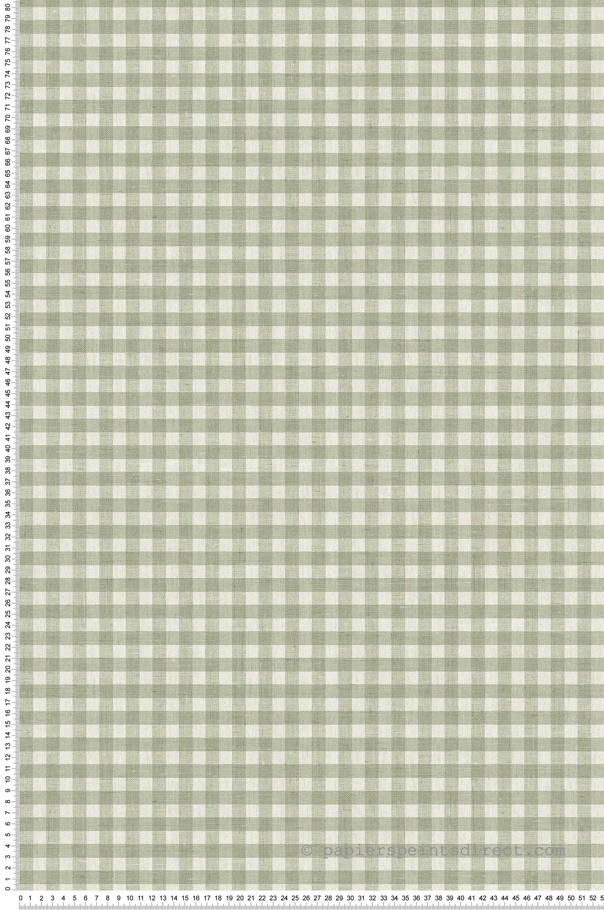 Papier peint Vichy Carreaux Champêtre vert - Stripes & Checks de Montecolino | Réf. MC-ST38417