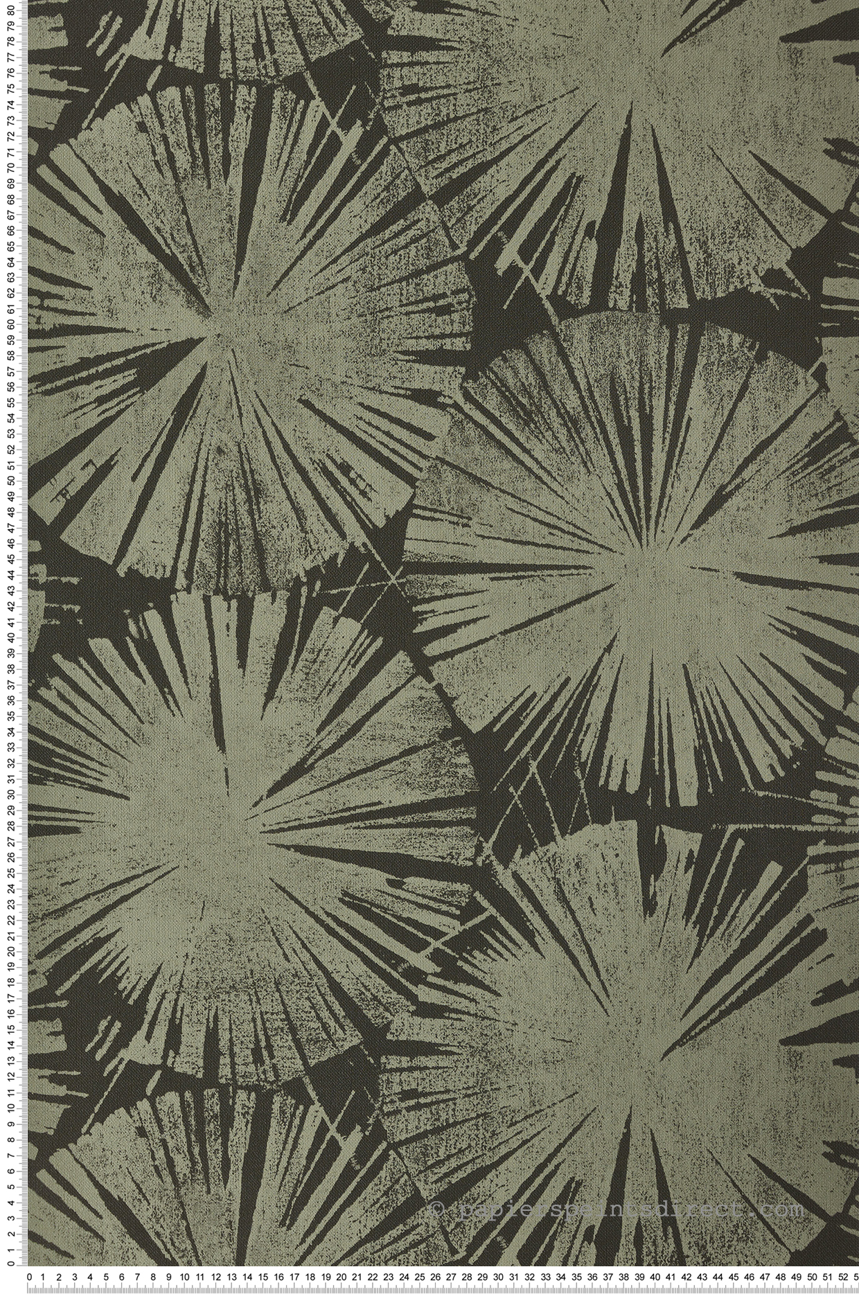 Papier peint Feuille Nénuphare kaki - Gingko de Casadéco | Réf. GINK86227517